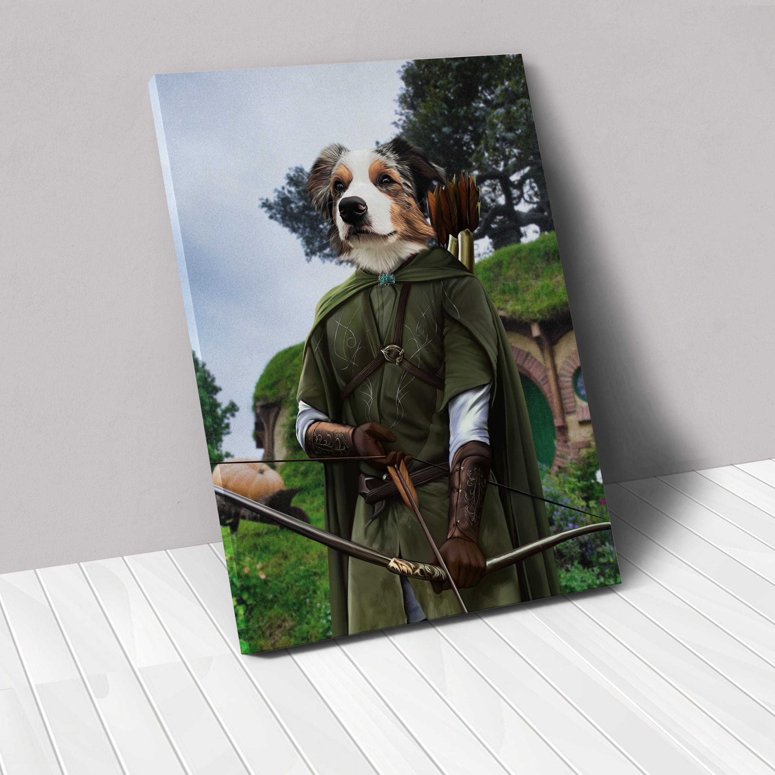 Royal and Paws - Canvas The Archer - Custom Pet Canvas 8" x 10" / Background 2