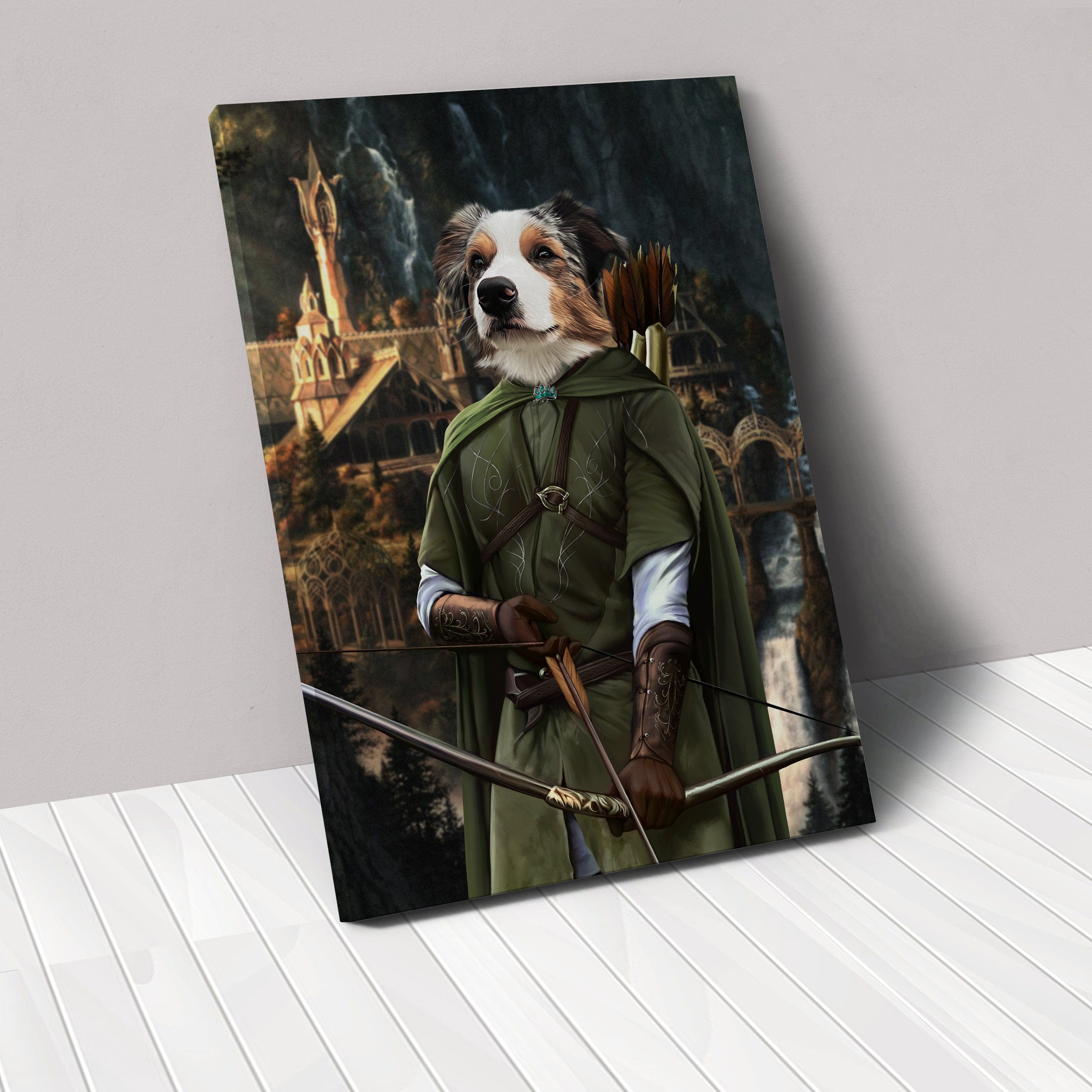 Royal and Paws - Canvas The Archer - Custom Pet Canvas 8" x 10" / Background 3