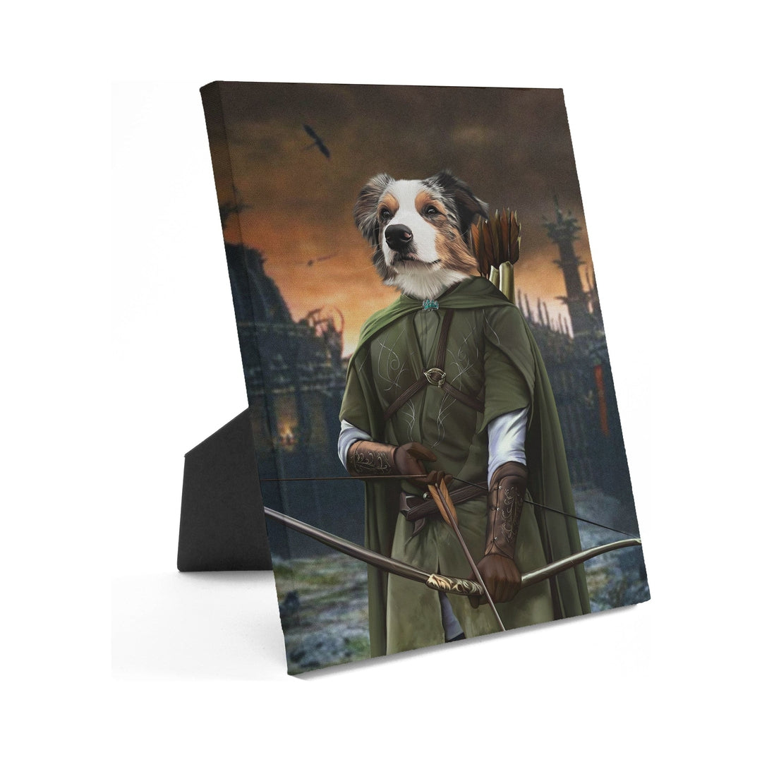 Royal and Paws - Standing Canvas The Archer - Custom Standing Canvas 8" x 10" / Background 4