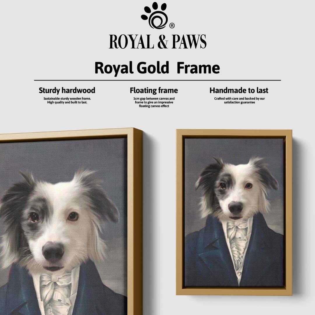 Royal and Paws - Canvas The Aristocrat - Custom Pet Canvas 8" x 10" / Gold
