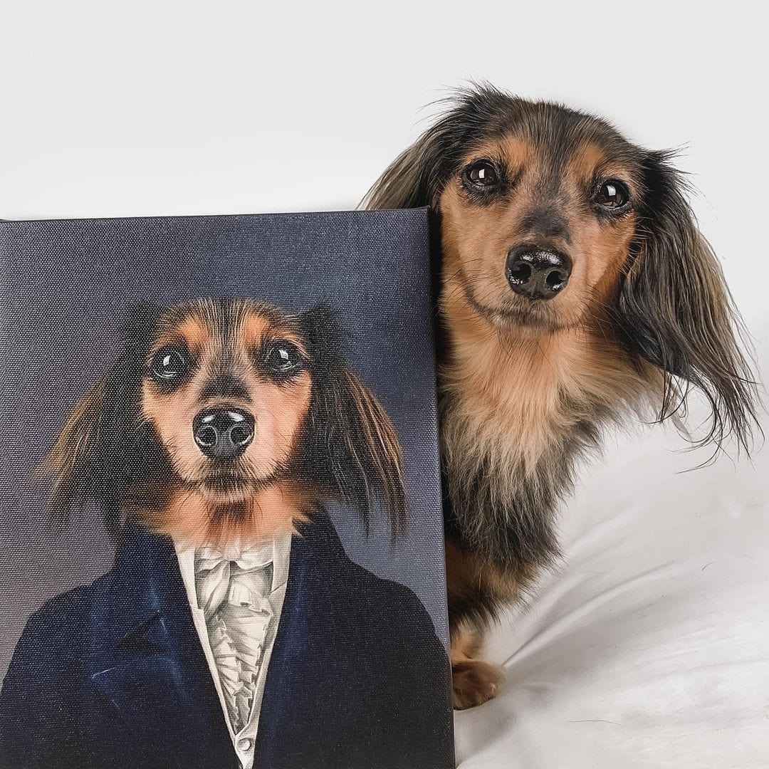 Royal and Paws - Canvas The Aristocrat - Custom Pet Canvas 8" x 10" / Unframed