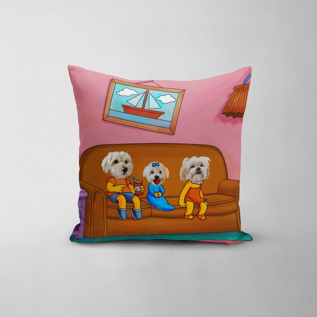 The Yellow Three - Custom Throw Pillow