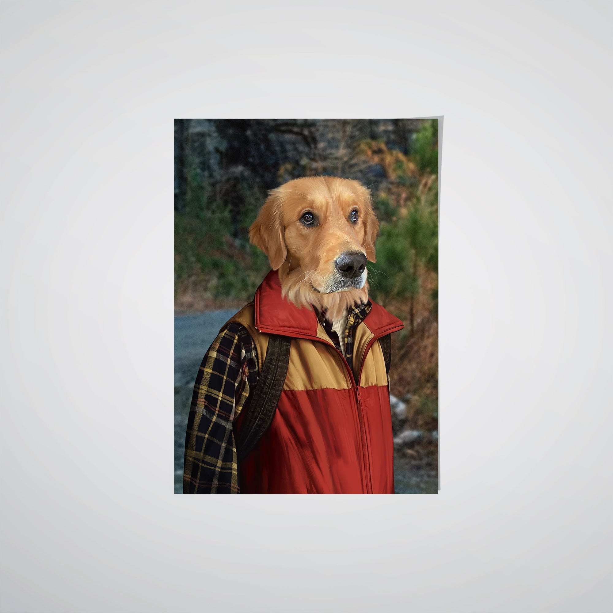 Royal and Paws - Poster The Best Friend - Custom Pet Poster 8.3" x 11.7" / Roadside