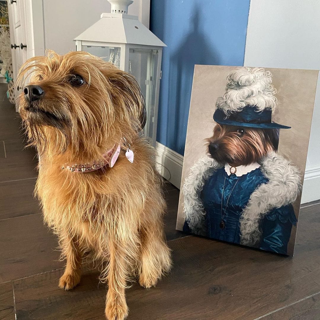 The Boa Lady - Custom Pet Canvas