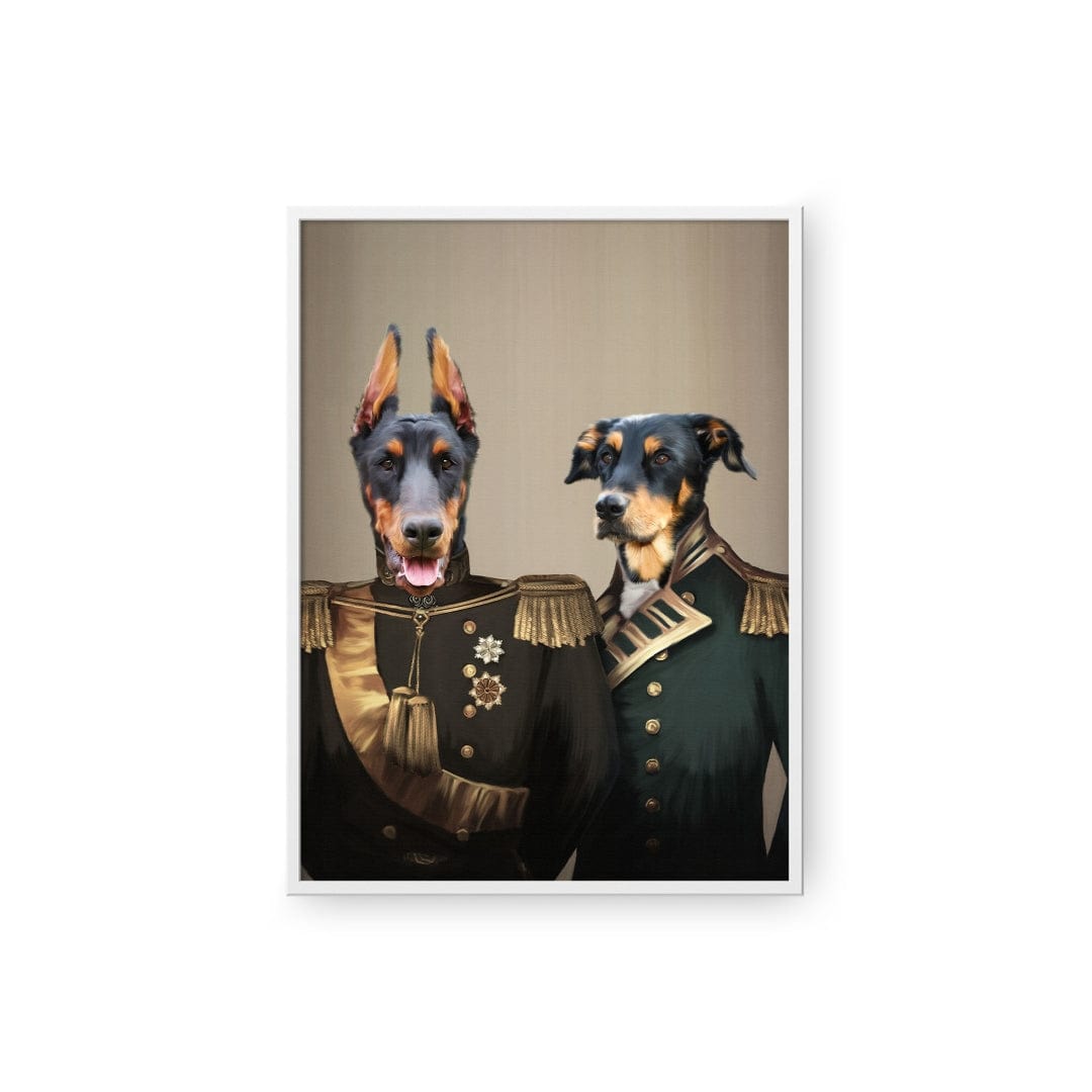 Royal and Paws - Poster The Brothers in Arms - Custom Pet Poster 8.3" x 11.7" / White