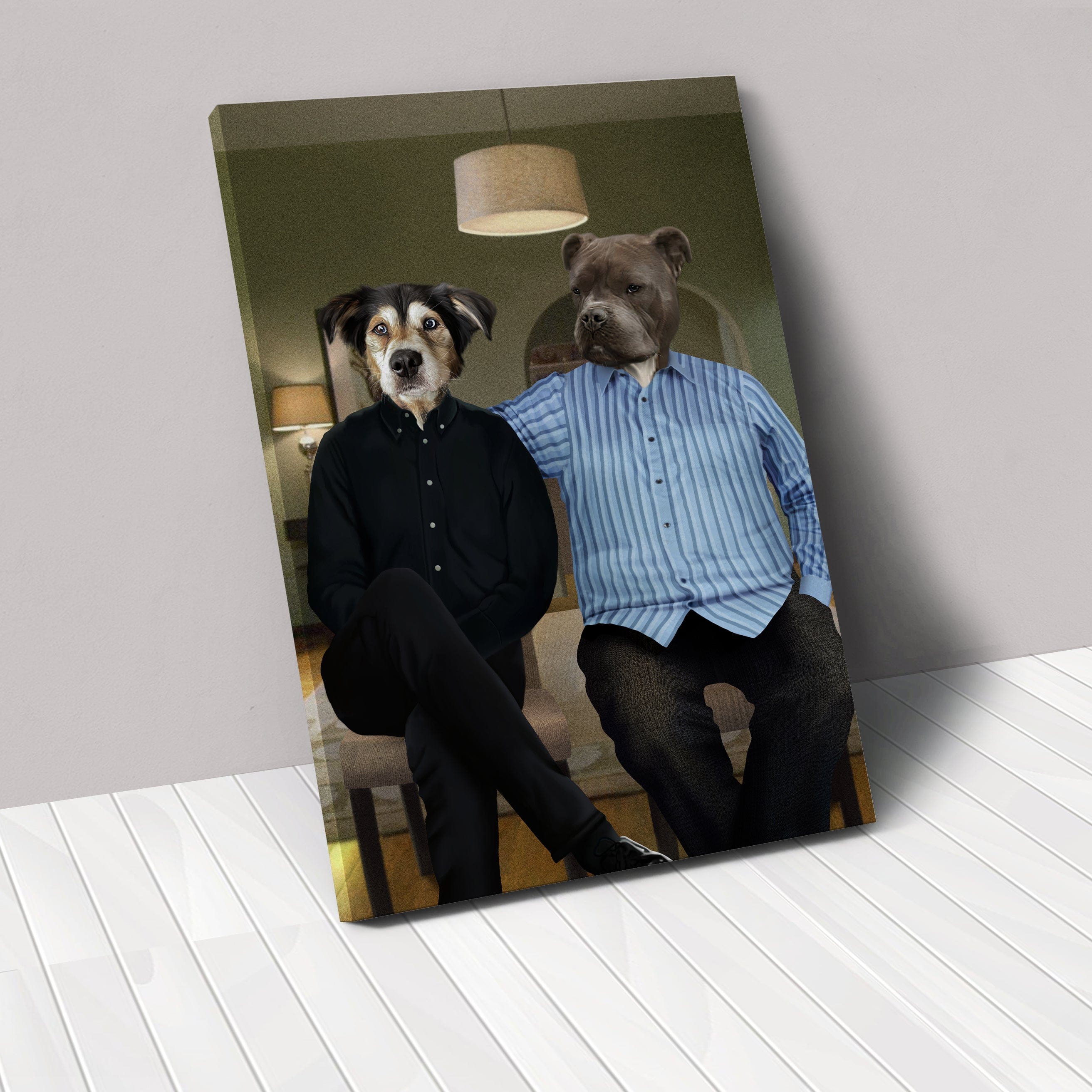 Cam and Mitch - Custom Pet Canvas