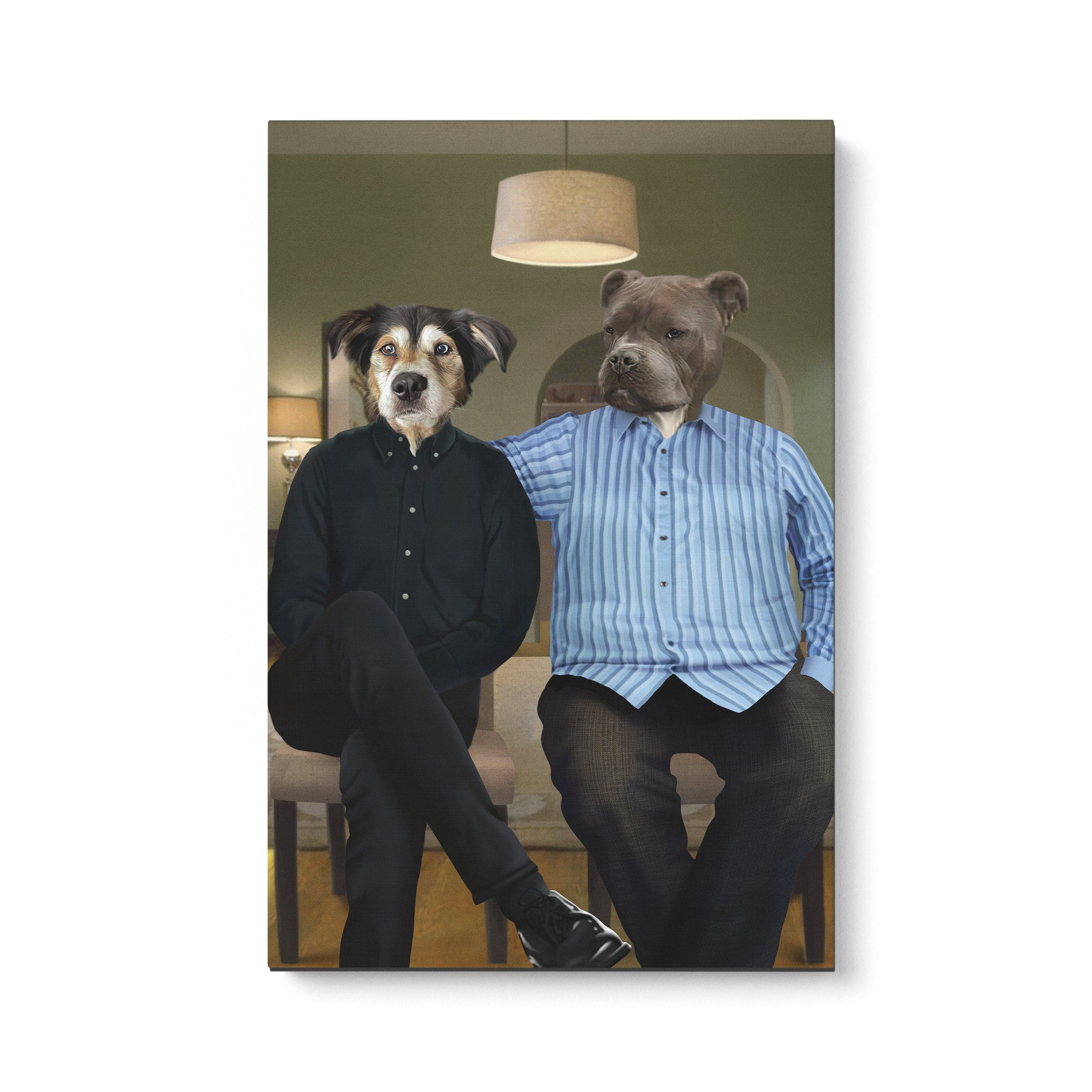 Cam and Mitch - Custom Pet Canvas
