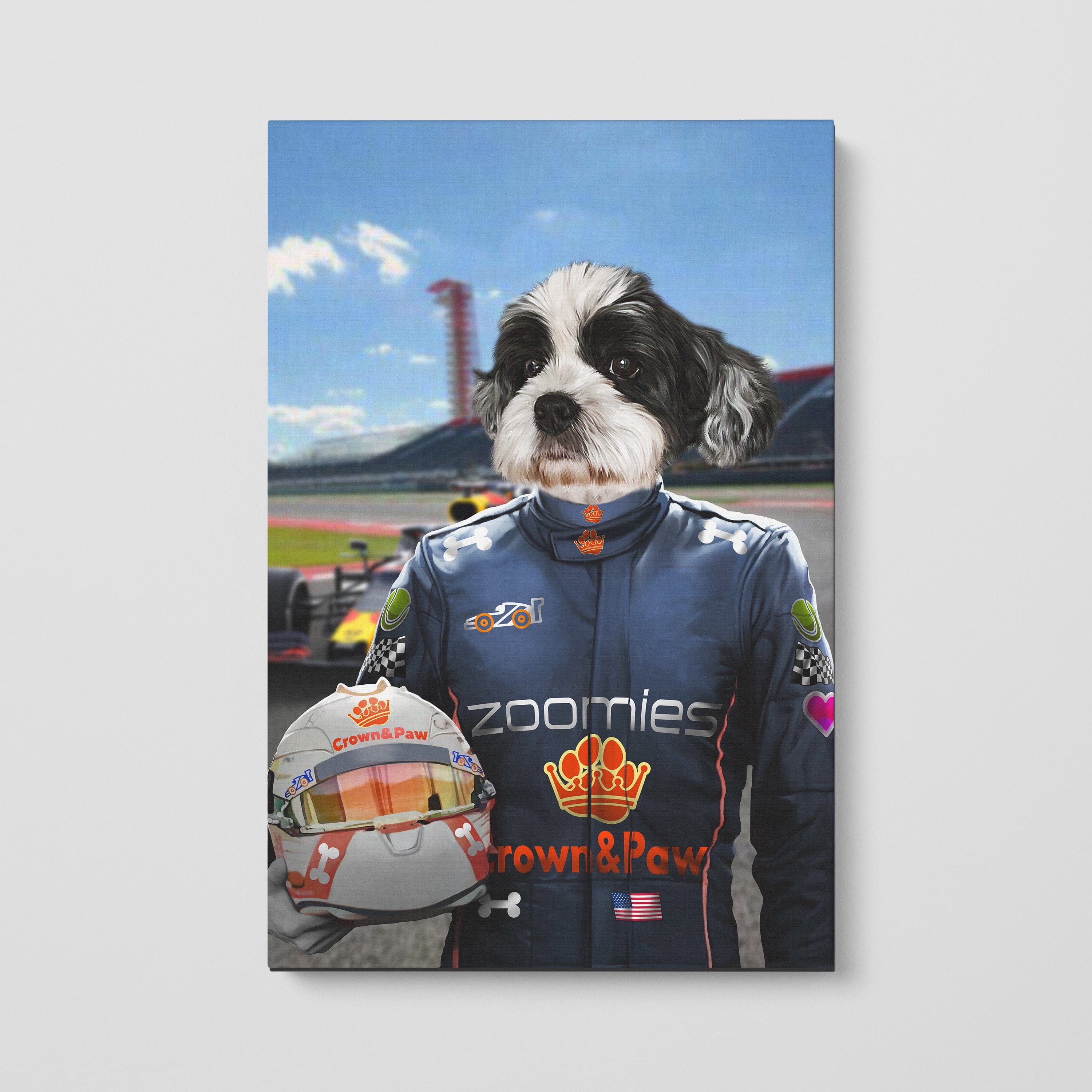 The Champion Driver - Custom Pet Canvas