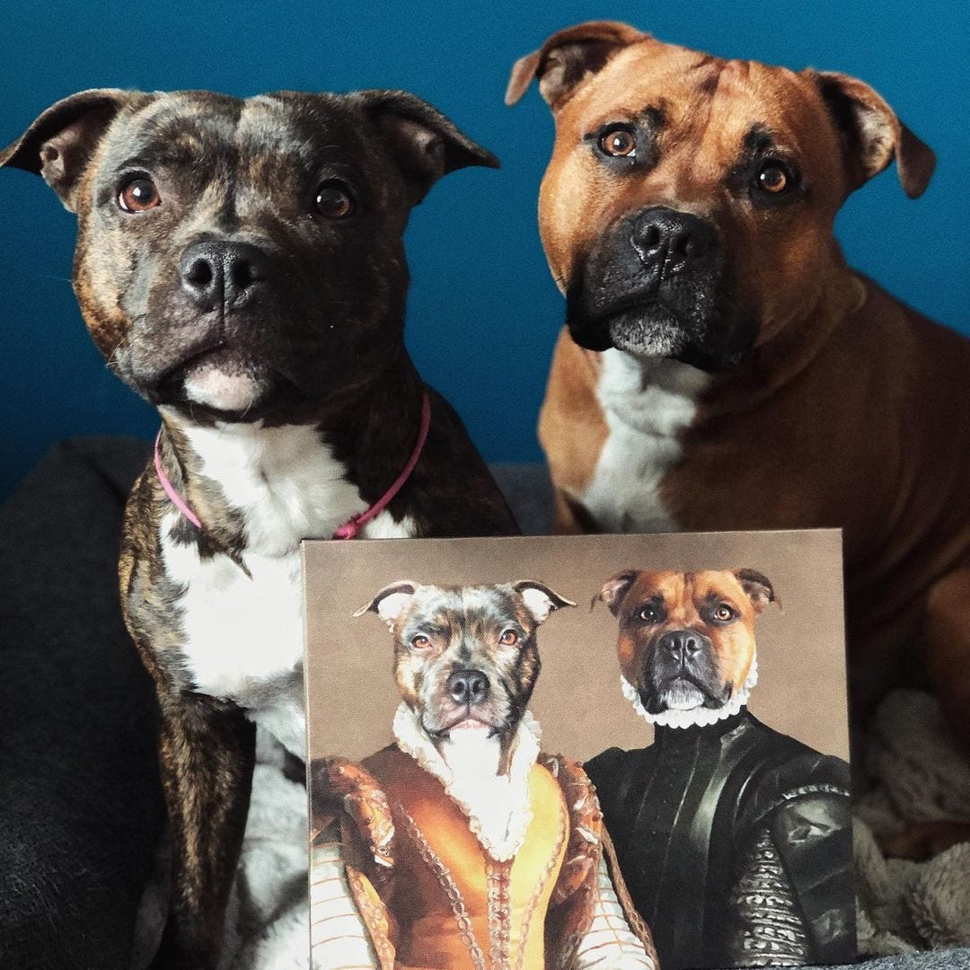 The Classy Couple - Custom Pet Canvas