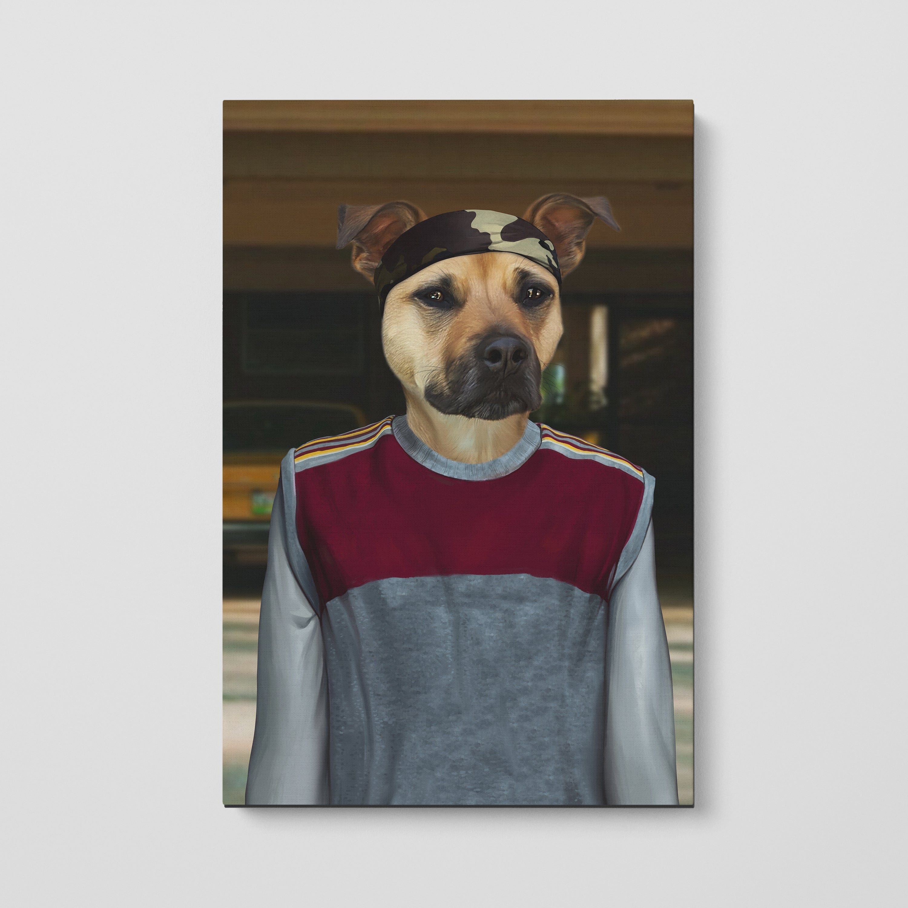 Royal and Paws - Canvas The Cool Friend - Custom Pet Canvas 8" x 10" / Garage