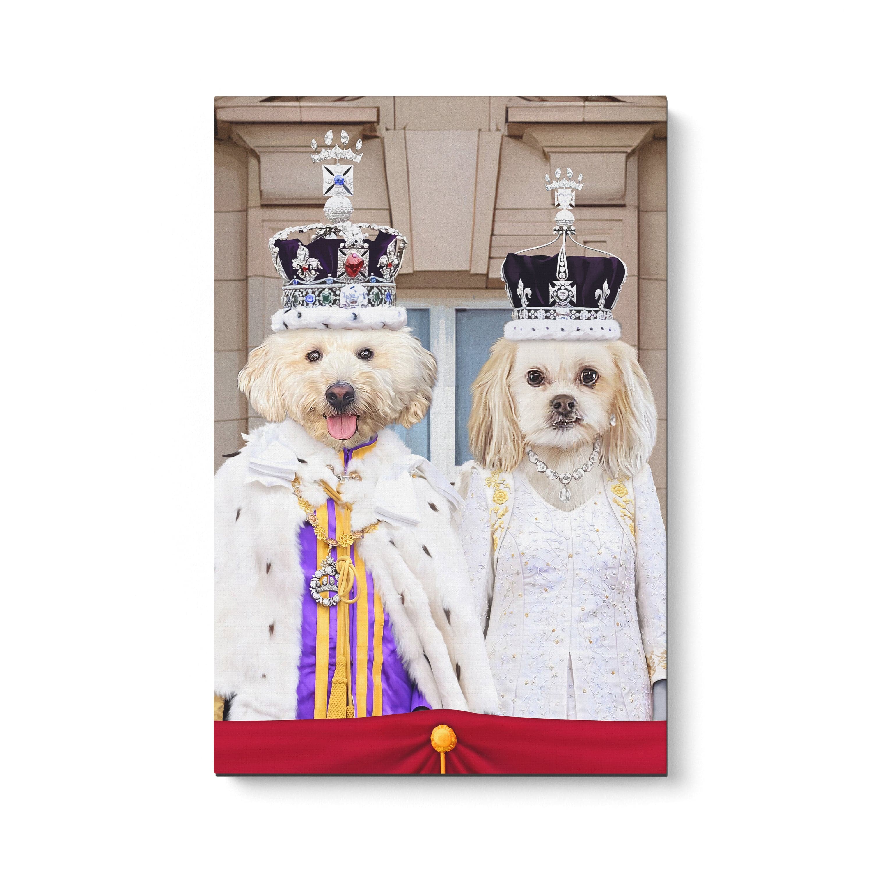 The Coronation Couple - Custom Pet Canvas