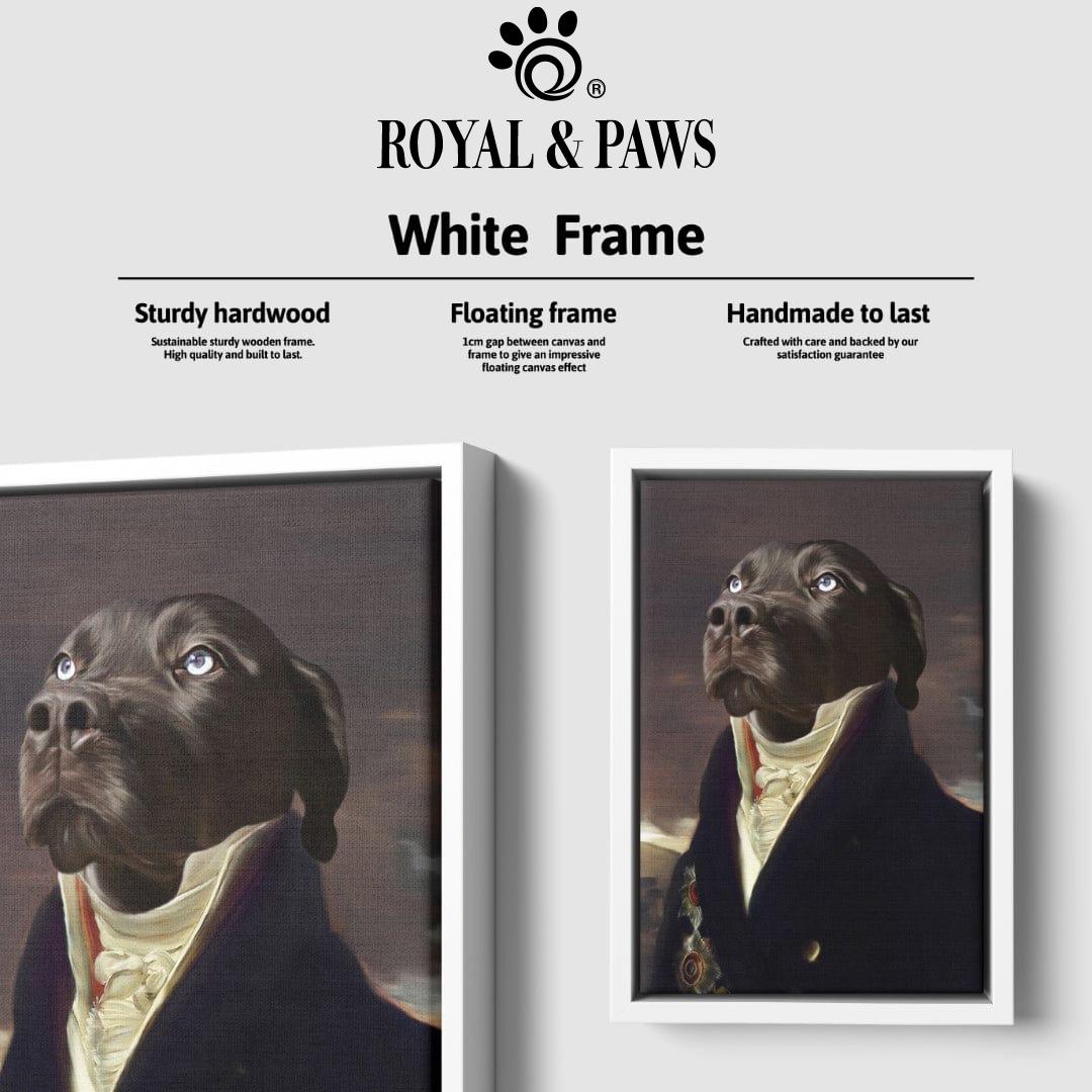 Royal and Paws - Canvas The Count - Custom Pet Canvas 8" x 10" / White