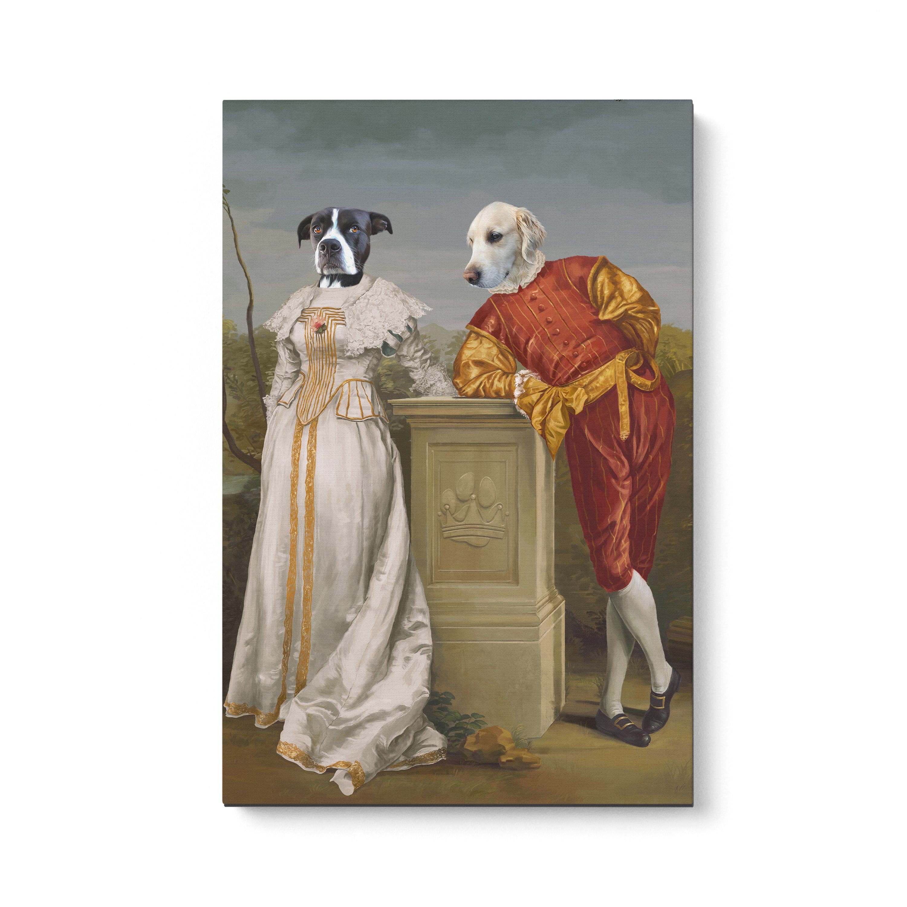 The Courtly Couple - Custom Pet Canvas
