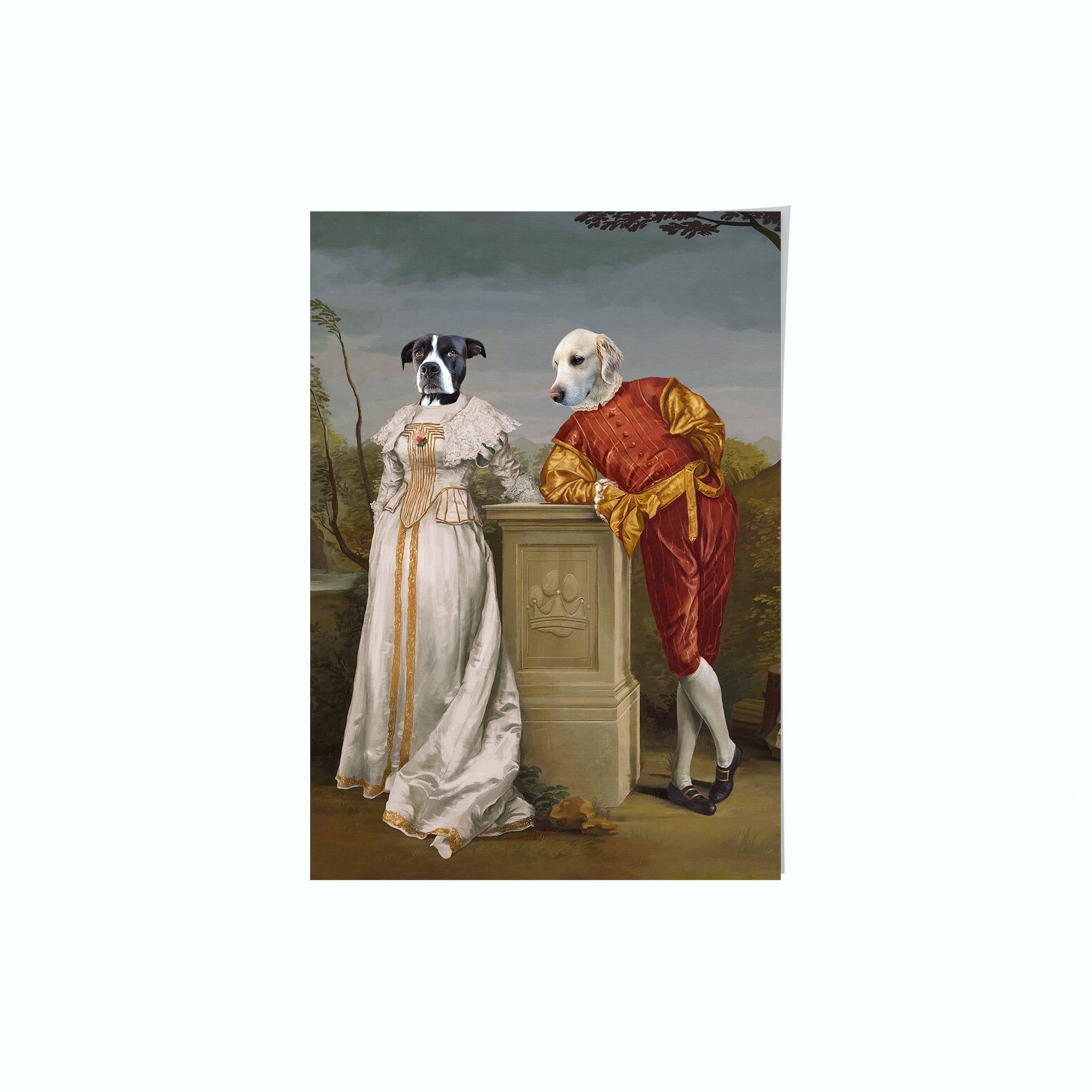 The Courtly Couple - Custom Pet Poster