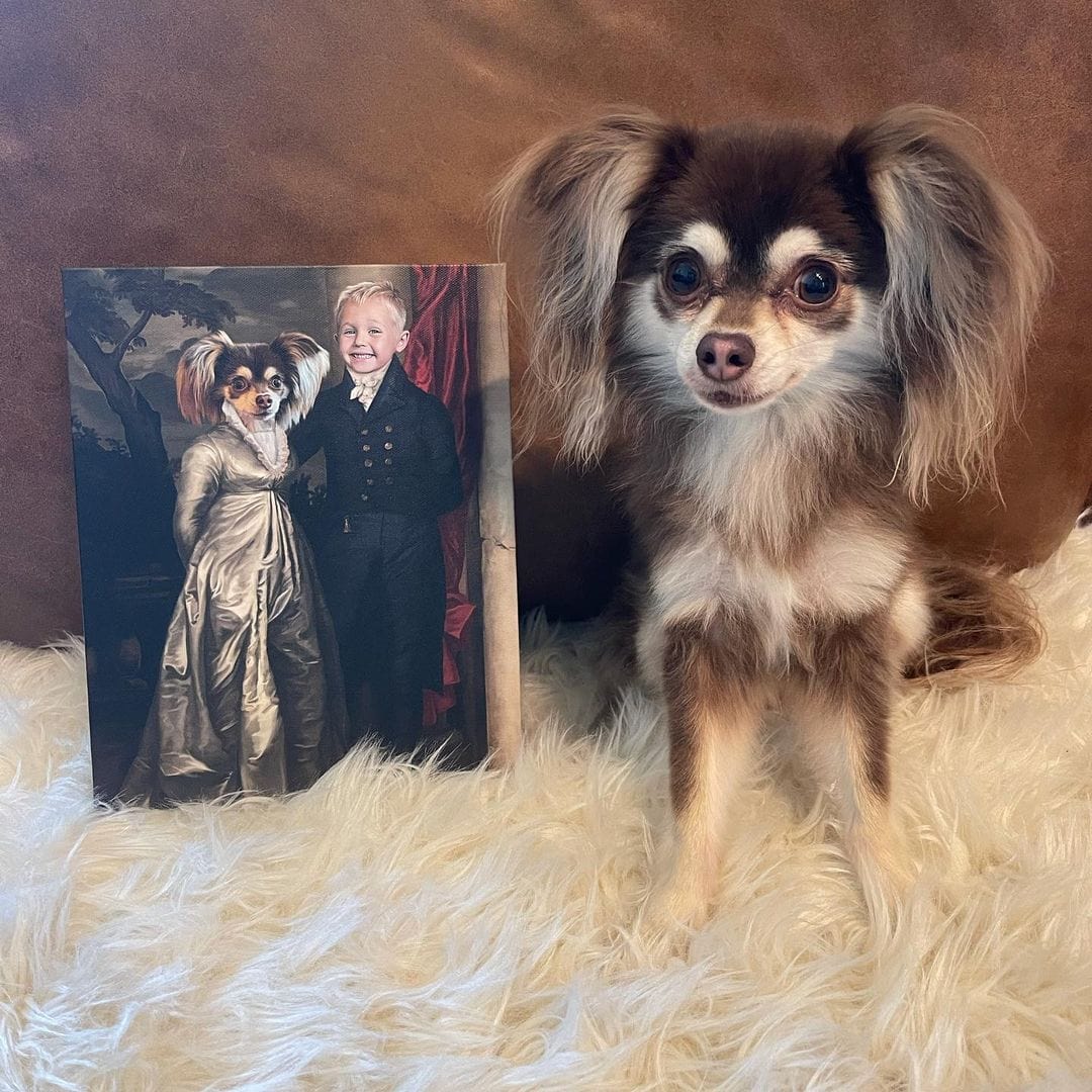 The Dinner Date - Custom Pet Canvas