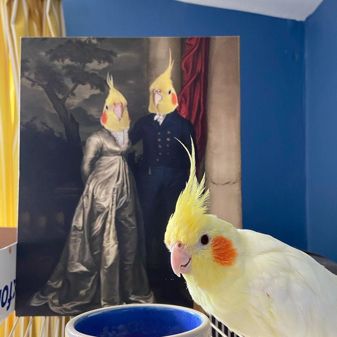 The Dinner Date - Custom Pet Canvas