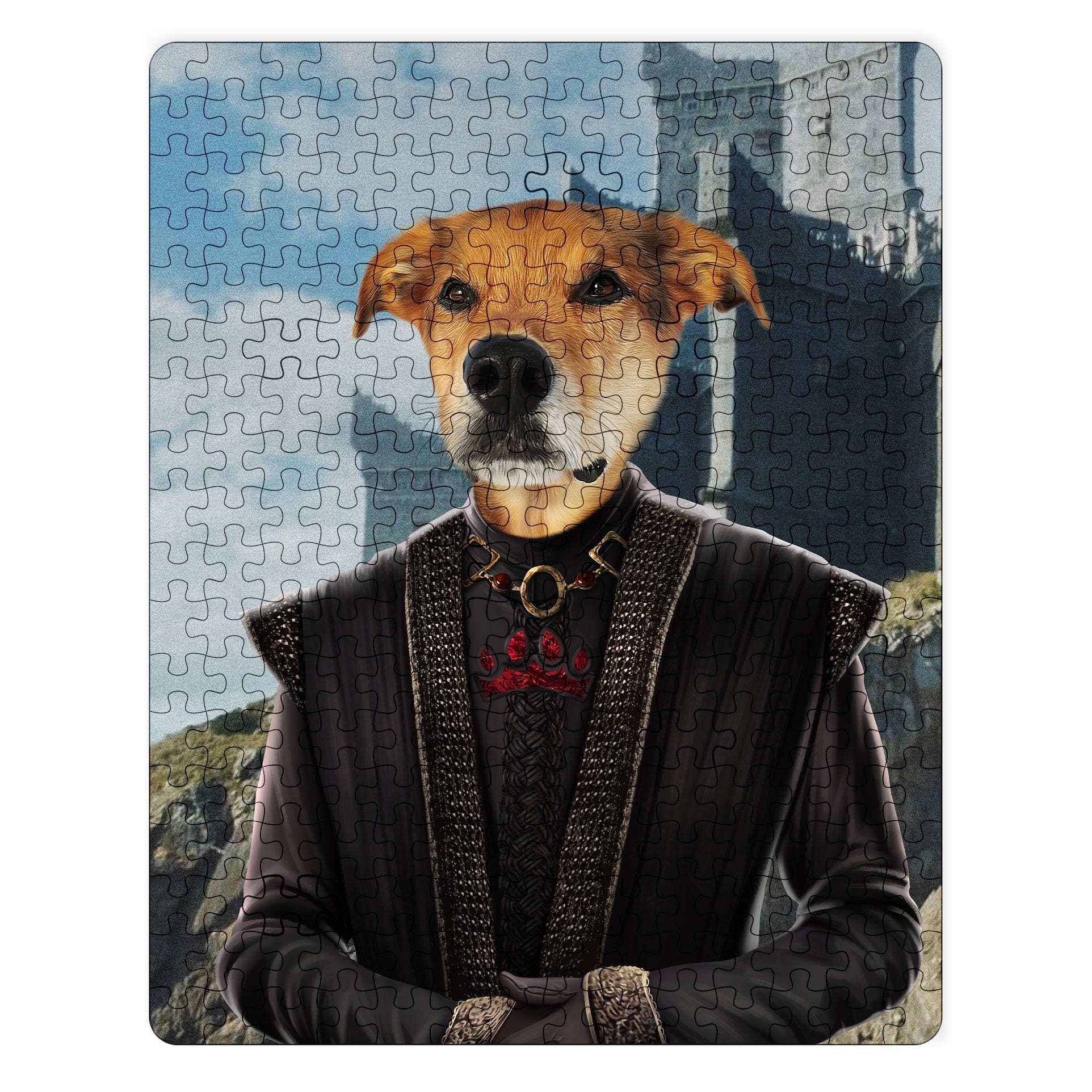 Royal and Paws - Puzzle The Dragon King - Custom Puzzle 11" x 14" / Castle 2