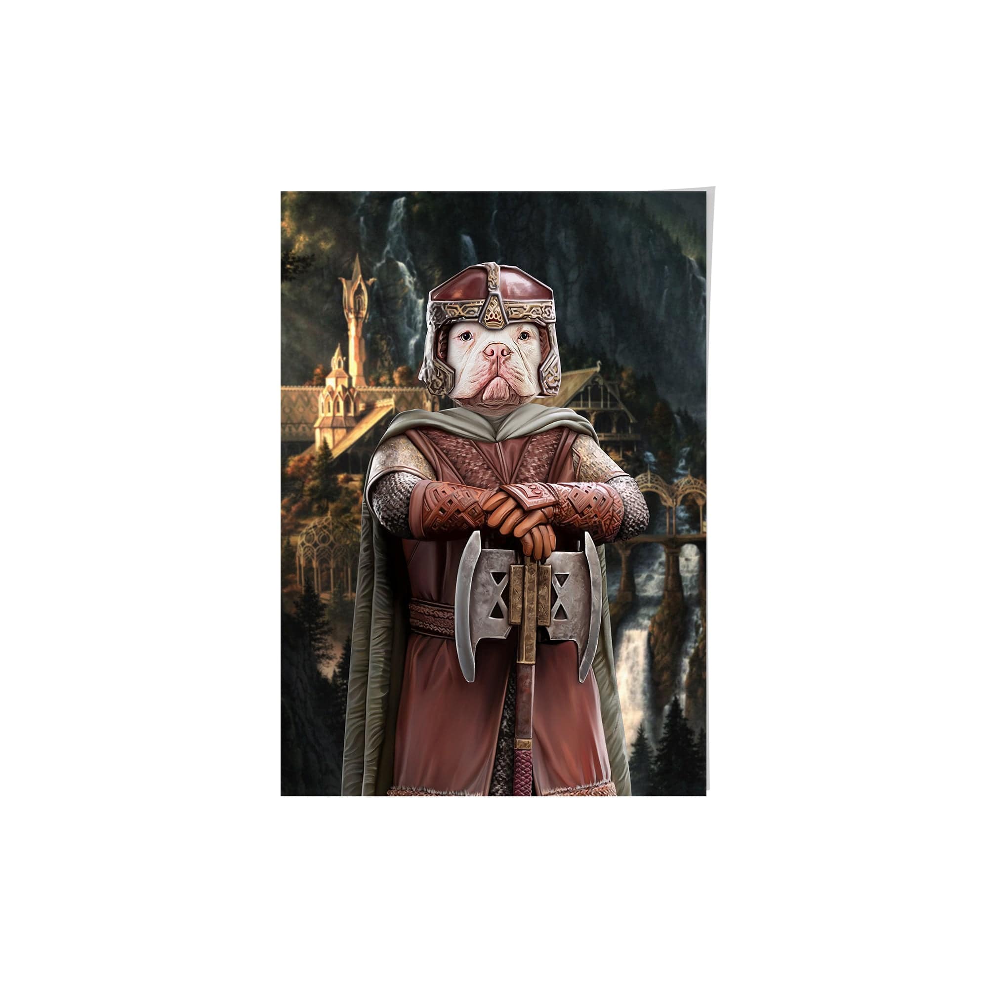 Royal and Paws - Poster The Dwarf - Custom Pet Poster 16.5" x 23.4" / Background 3