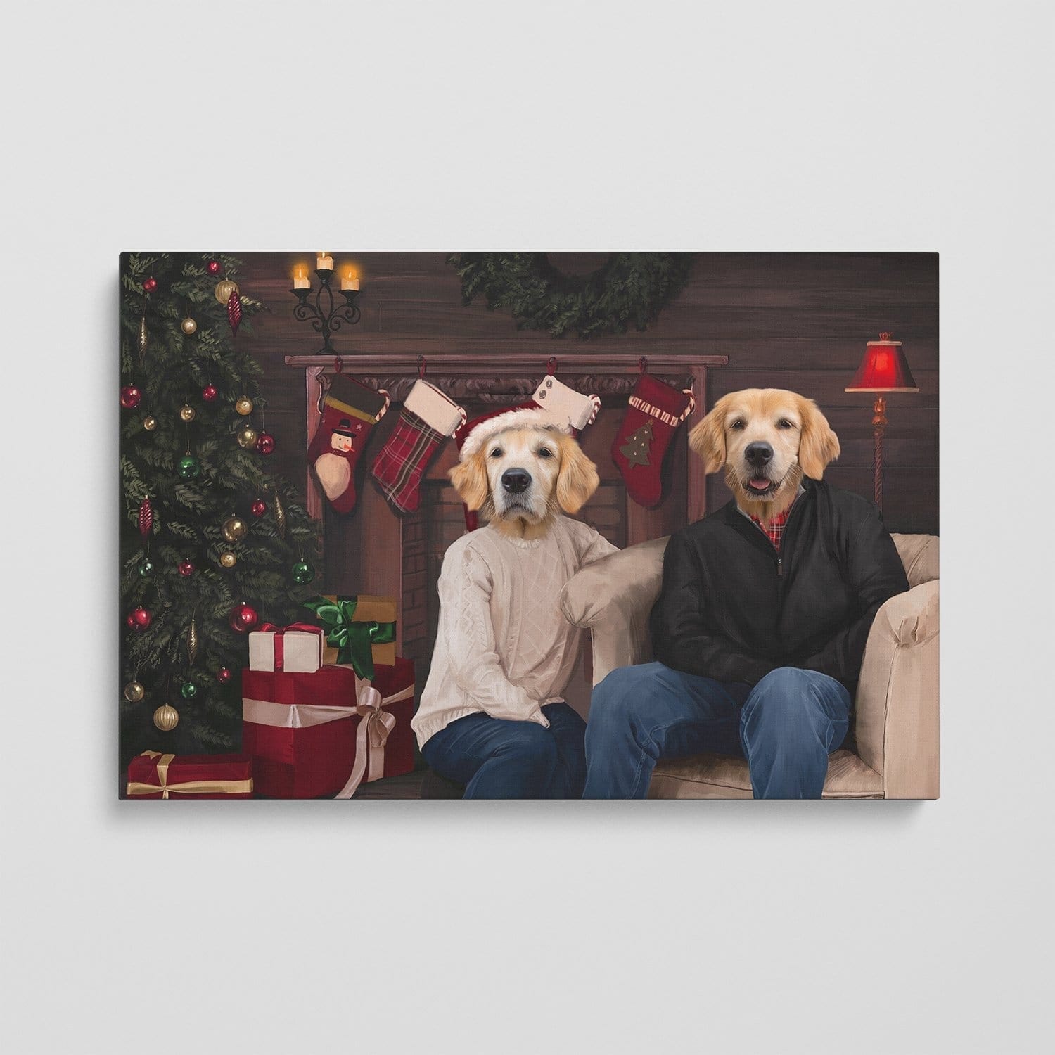 The Family Christmas - Custom Pet Canvas