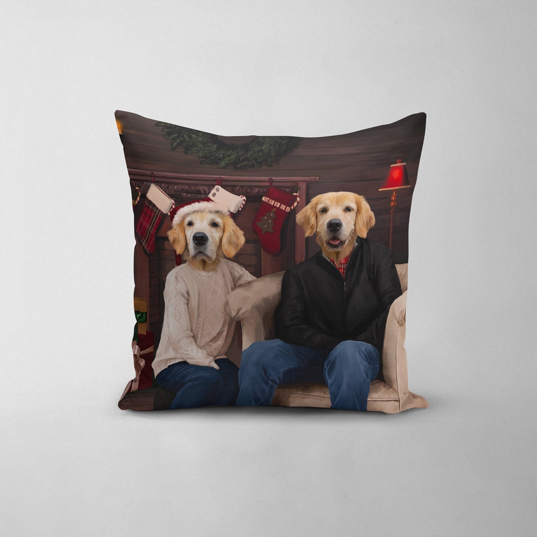 The Family Christmas - Custom Throw Pillow