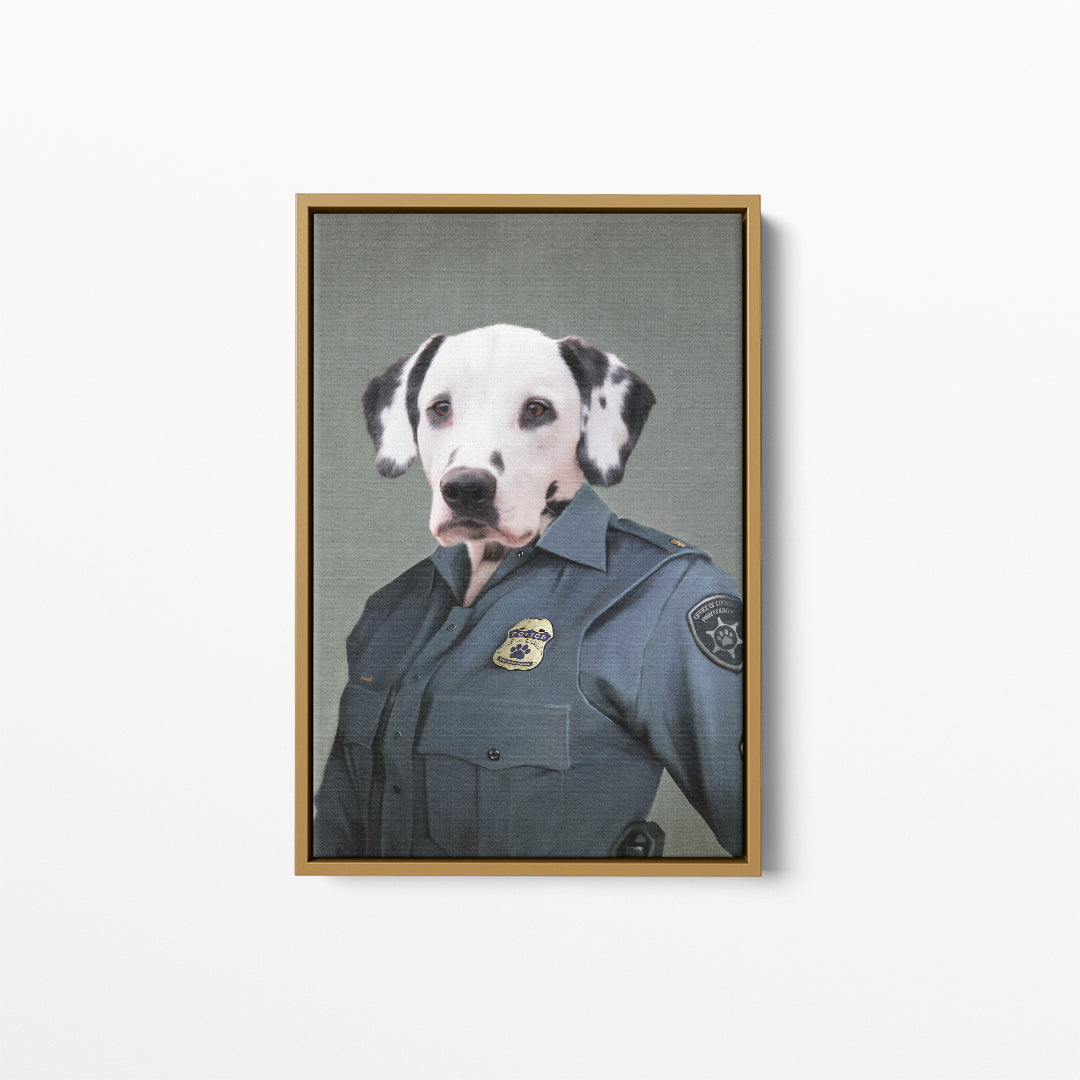 Police Officer (Female) - Custom Pet Canvas