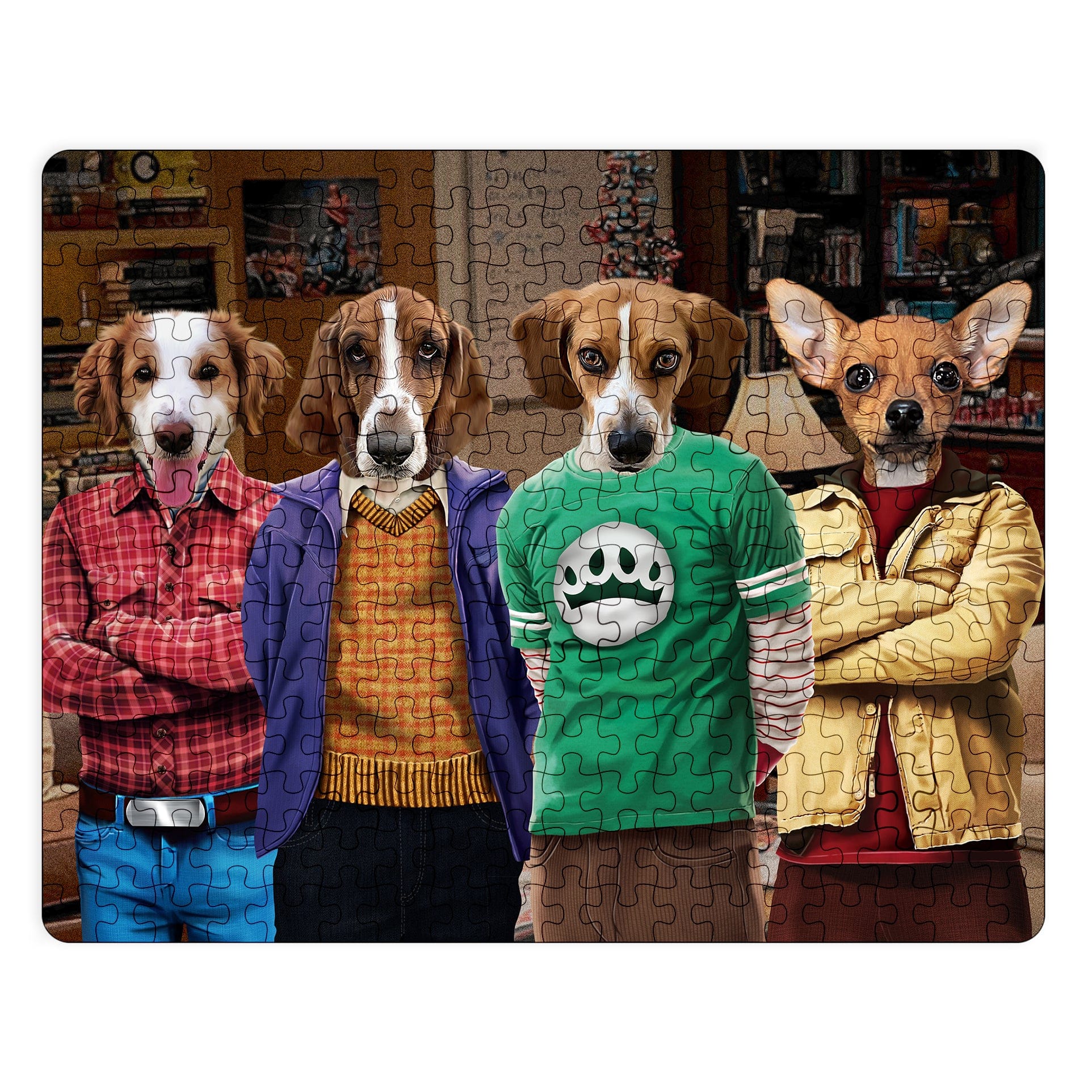 Four Nerd Friends - Custom Puzzle