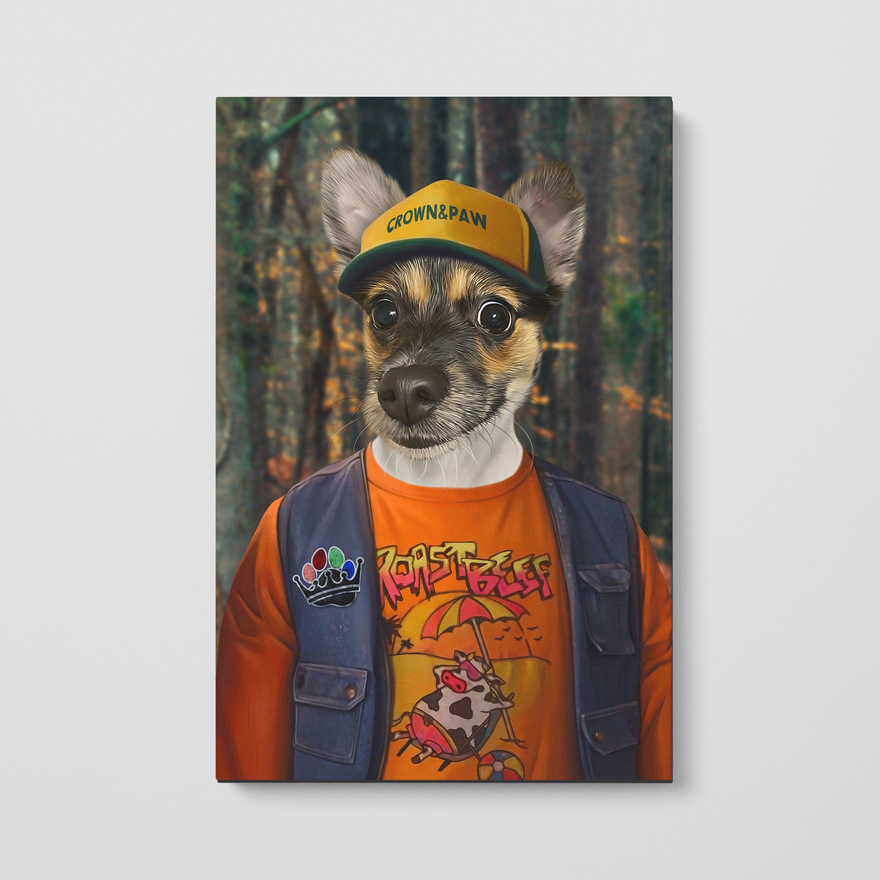 Royal and Paws - Canvas The Funny Friend - Custom Pet Canvas 8" x 10" / The Woods