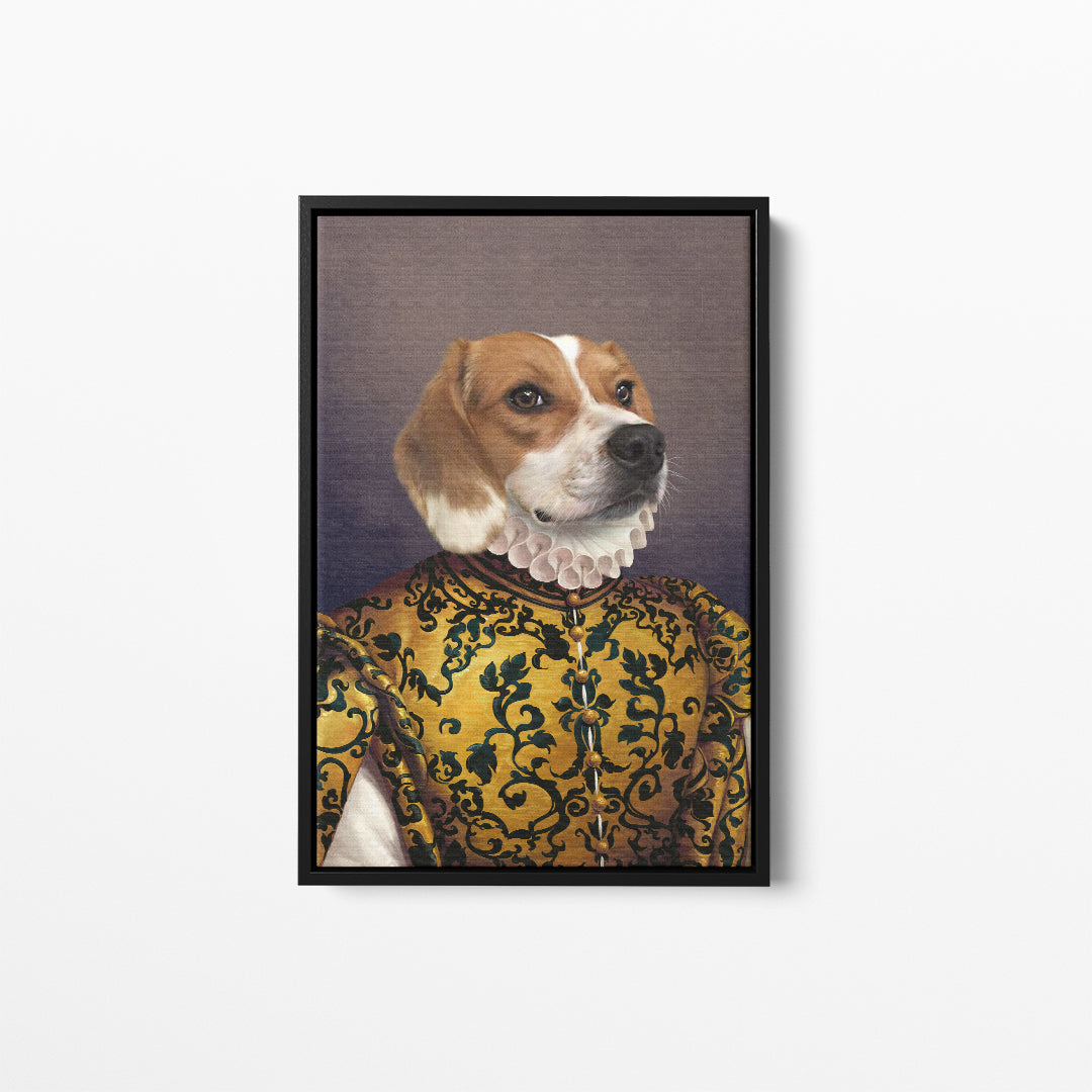 The Golden Queen - Custom Pet Canvas