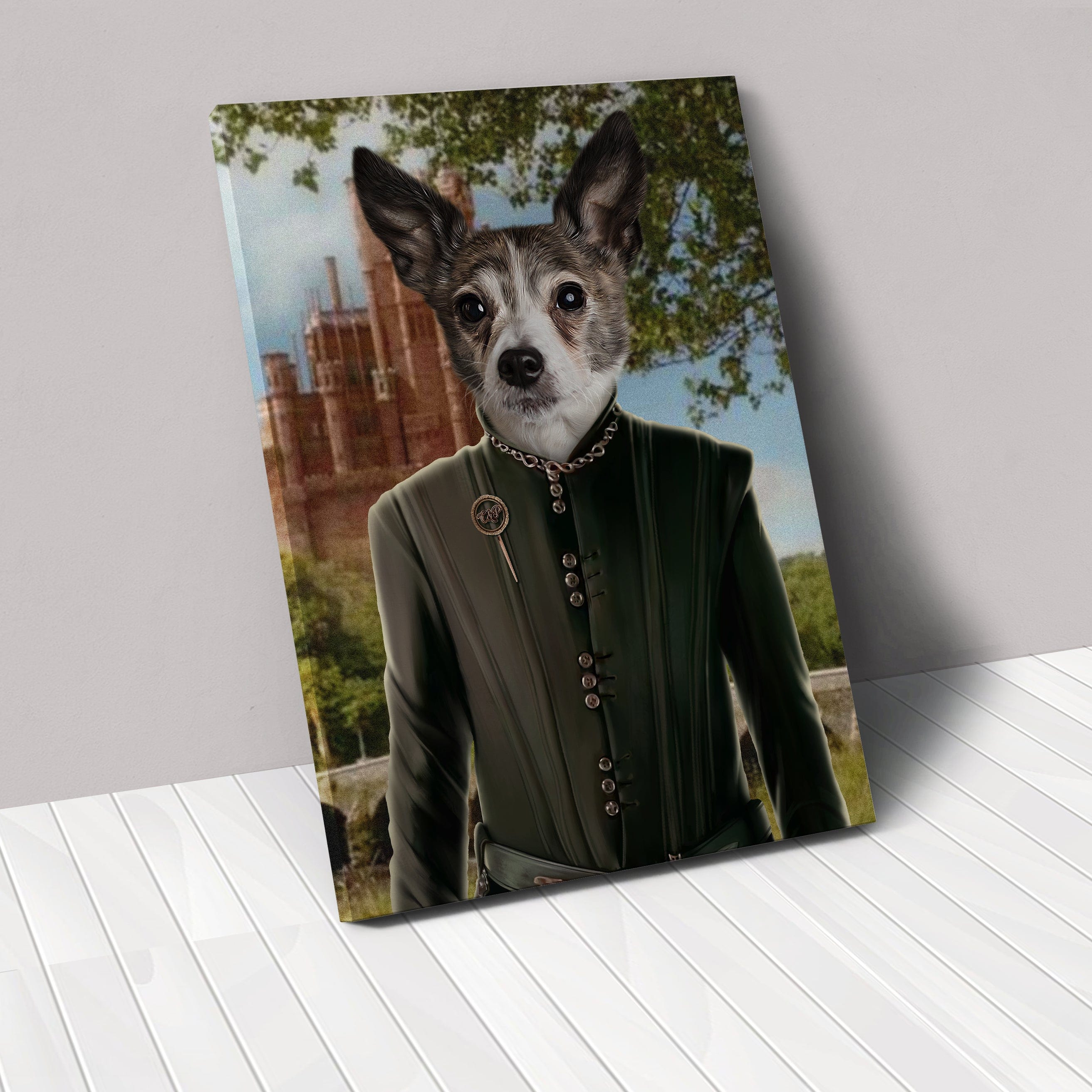 Royal and Paws - Canvas The King's Informer - Custom Pet Canvas 8" x 10" / Castle 1