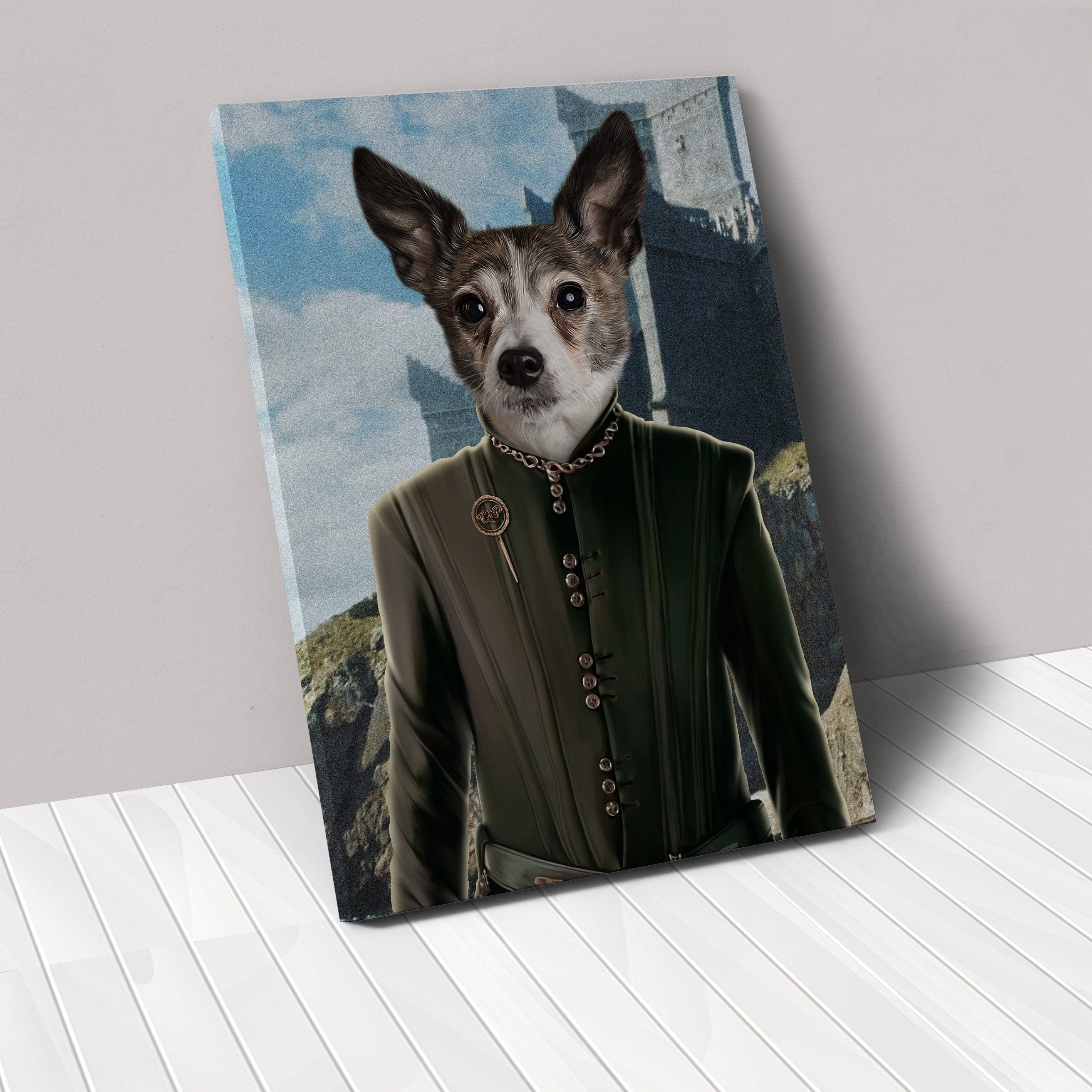 Royal and Paws - Canvas The King's Informer - Custom Pet Canvas 8" x 10" / Castle 2