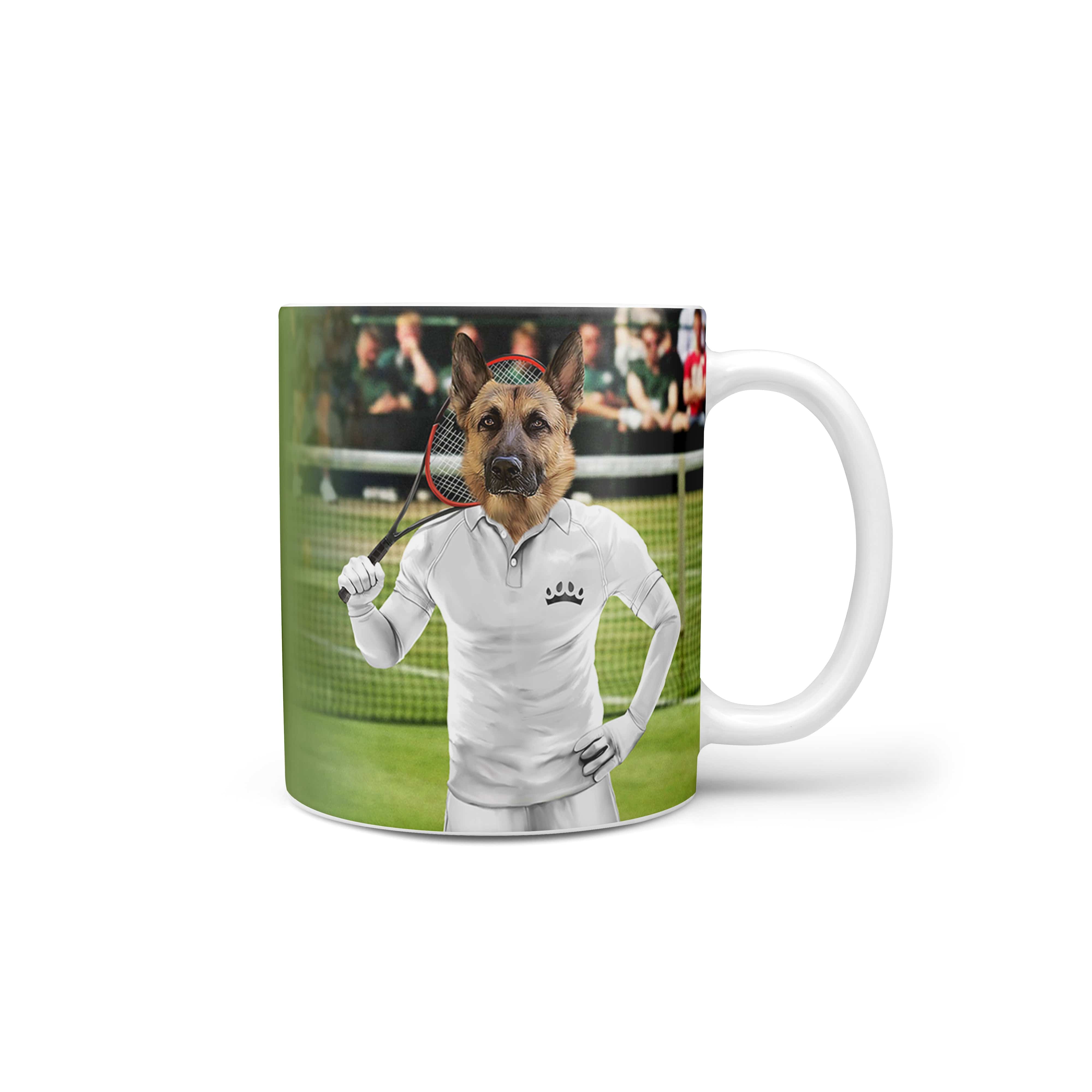 Royal and Paws - Mug Male Tennis Player - Custom Mug 11oz / White