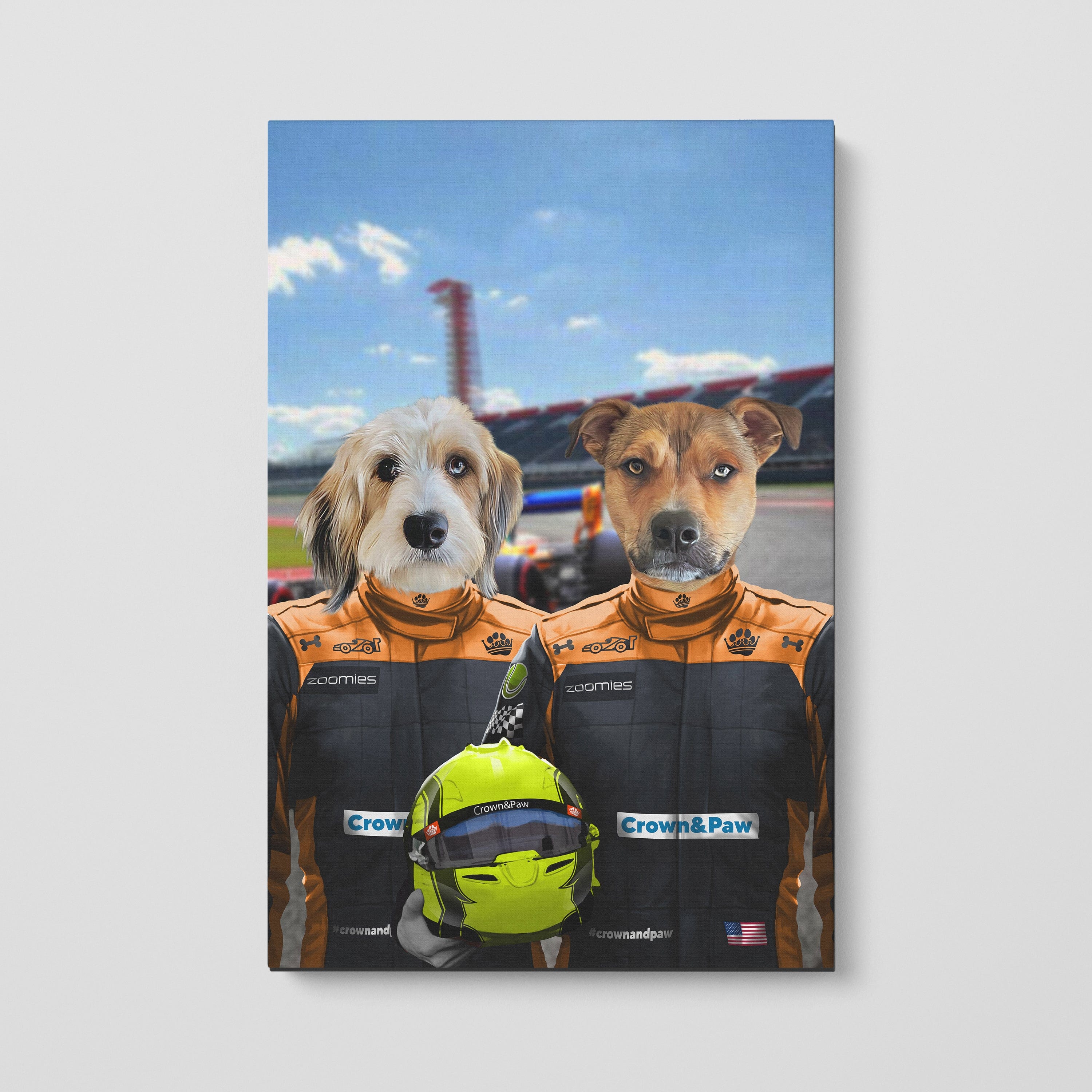 The Orange Drivers - Custom Pet Canvas