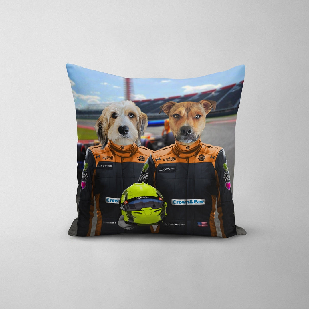 The Orange Drivers - Custom Throw Pillow