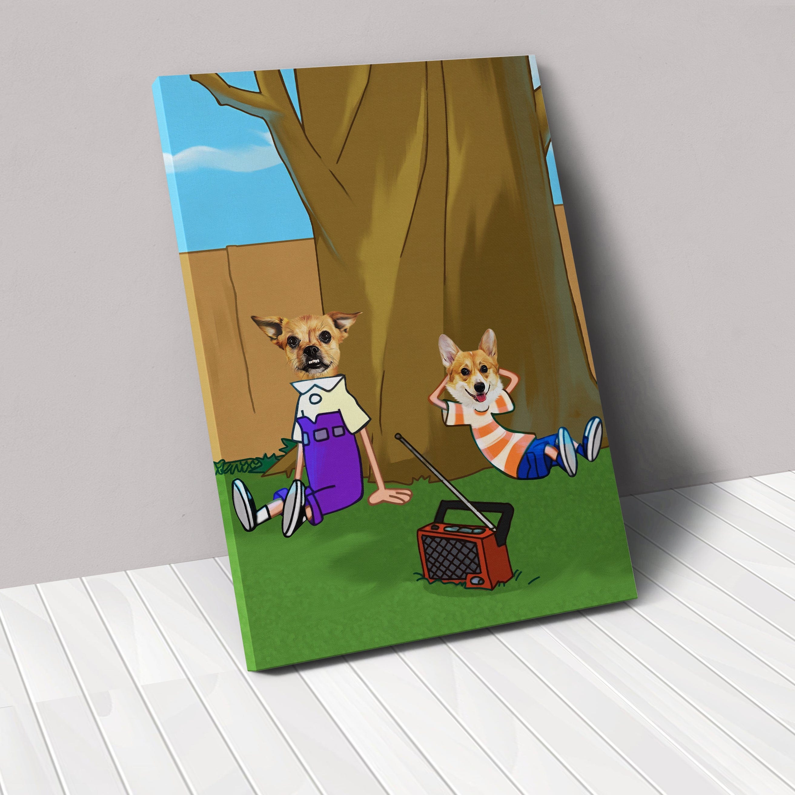 The Funny Siblings - Custom Pet Canvas