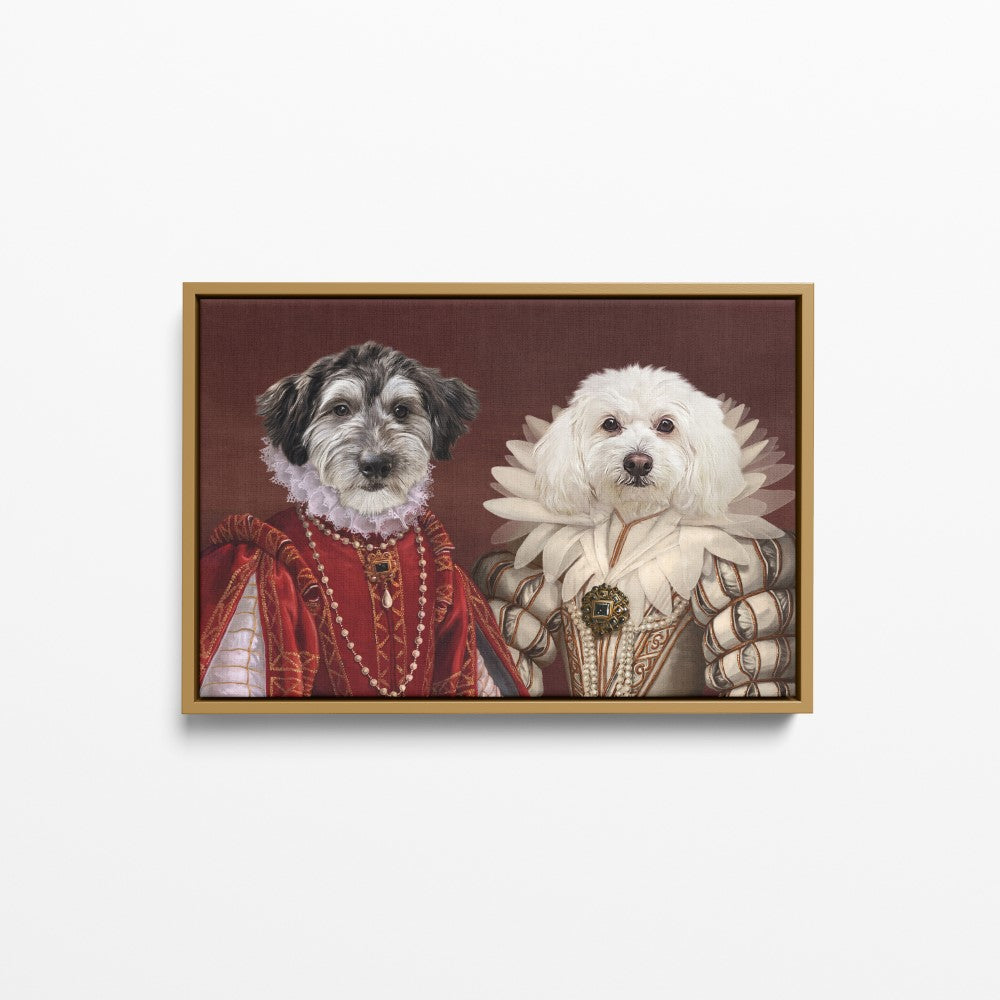The Queen and Queen of Roses - Custom Pet Canvas