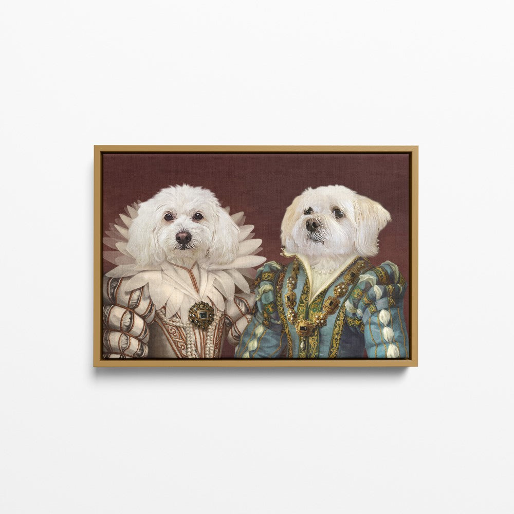 The Queen and Sapphire Queen - Custom Pet Canvas