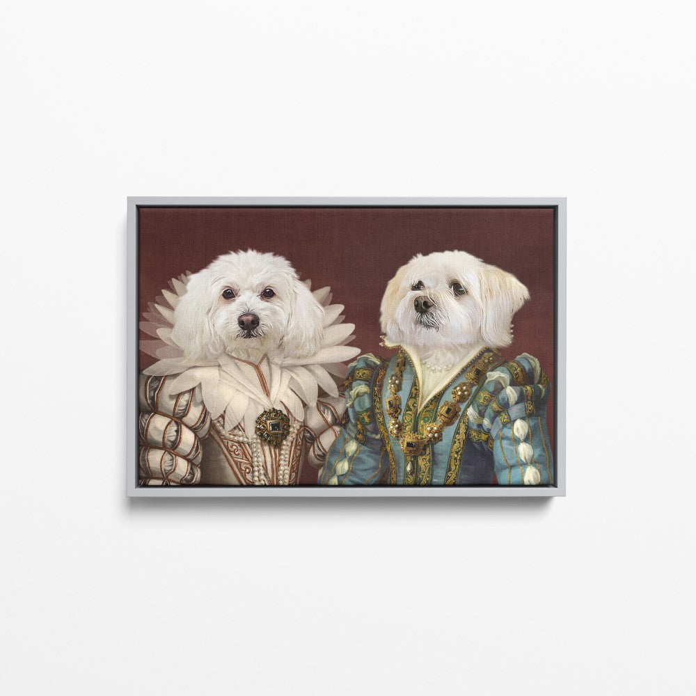 The Queen and Sapphire Queen - Custom Pet Canvas
