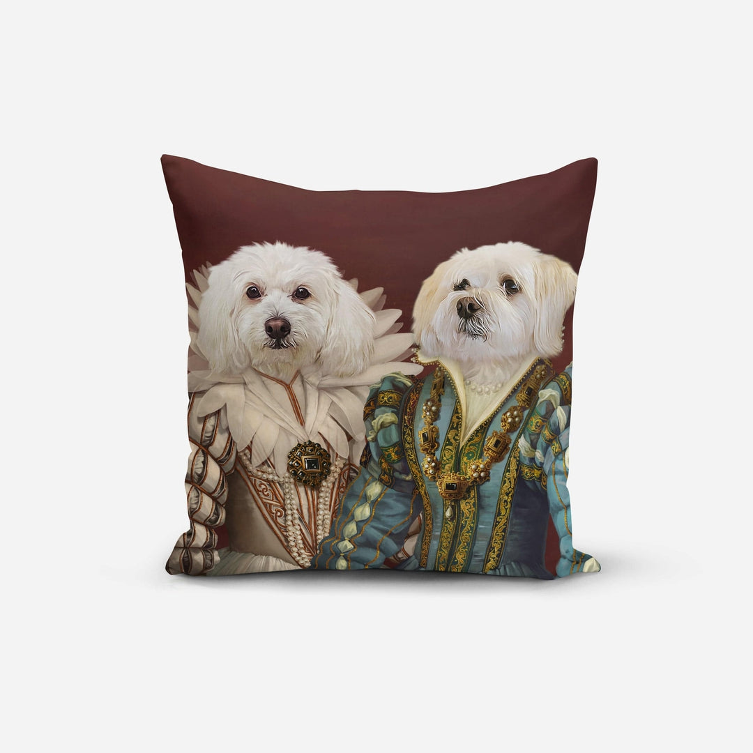 The Queen and Sapphire Queen - Custom Throw Pillow