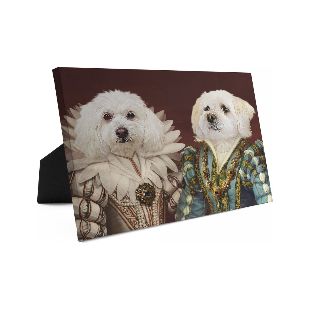 The Queen and Sapphire Queen - Custom Standing Canvas