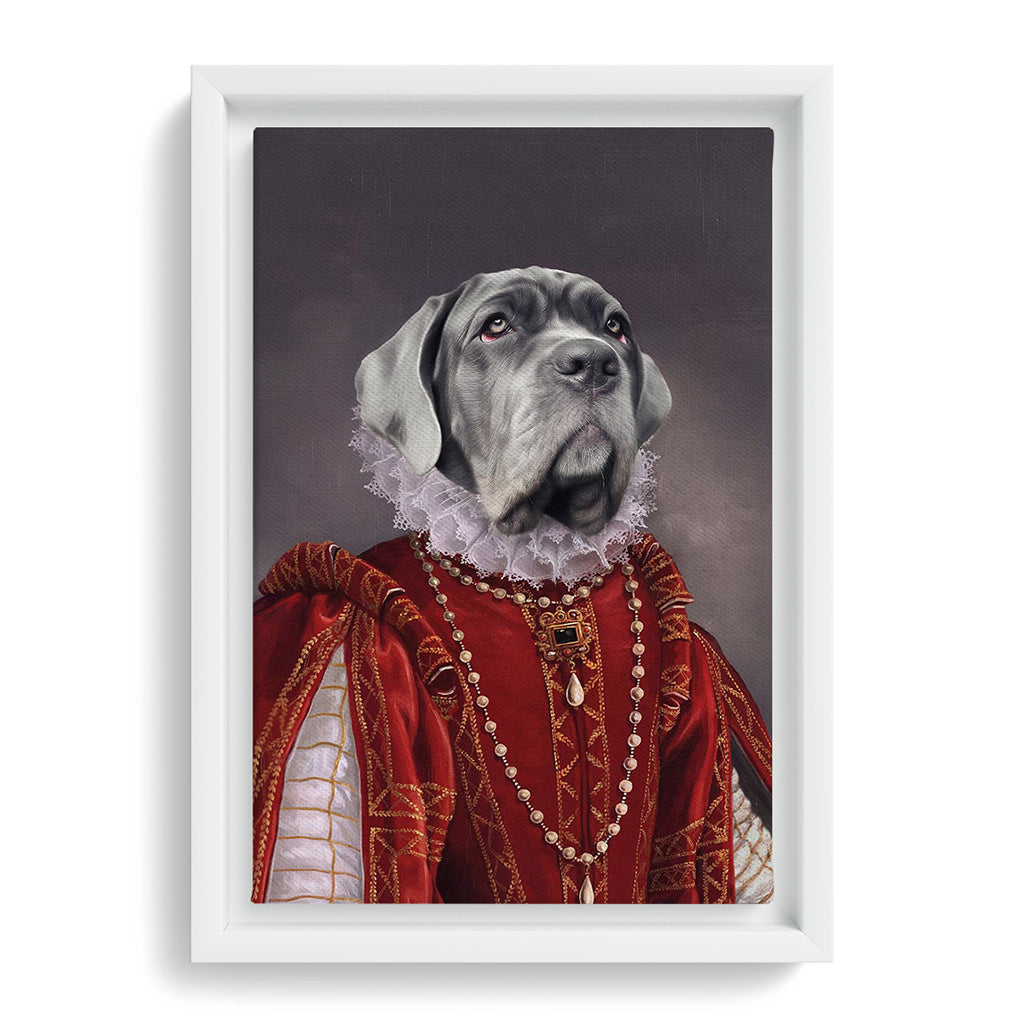 Royal and Paws - Canvas The Queen of Roses - Custom Pet Canvas 8" x 10" / White