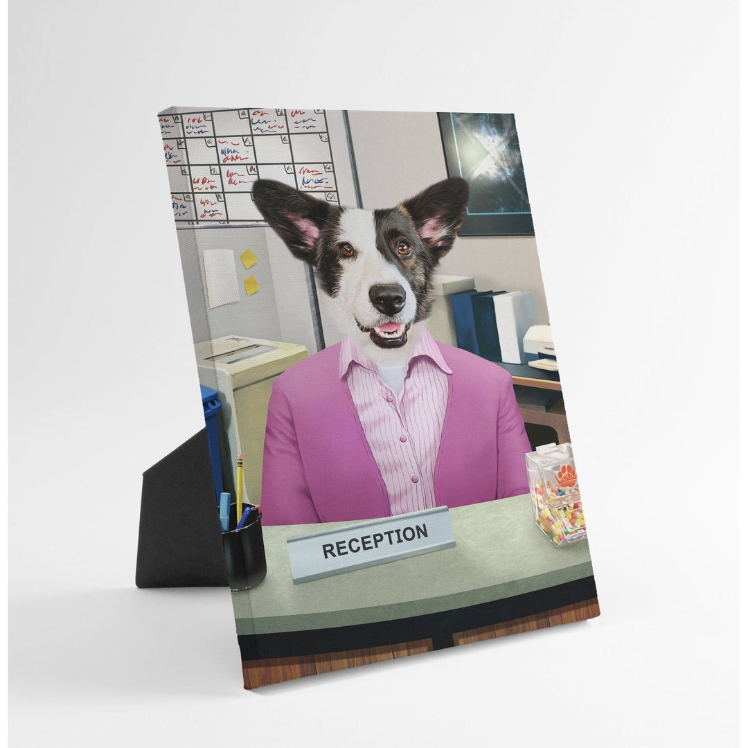 The Recepawnist - Custom Standing Canvas