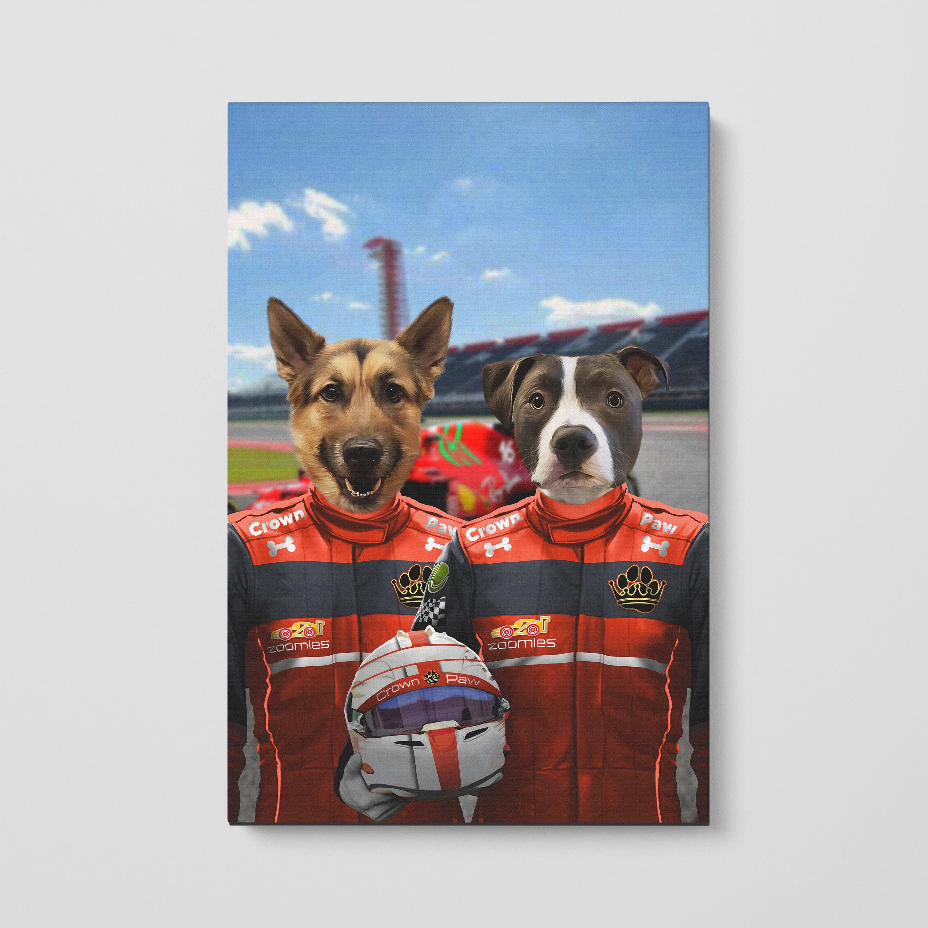 The Red Drivers - Custom Pet Canvas