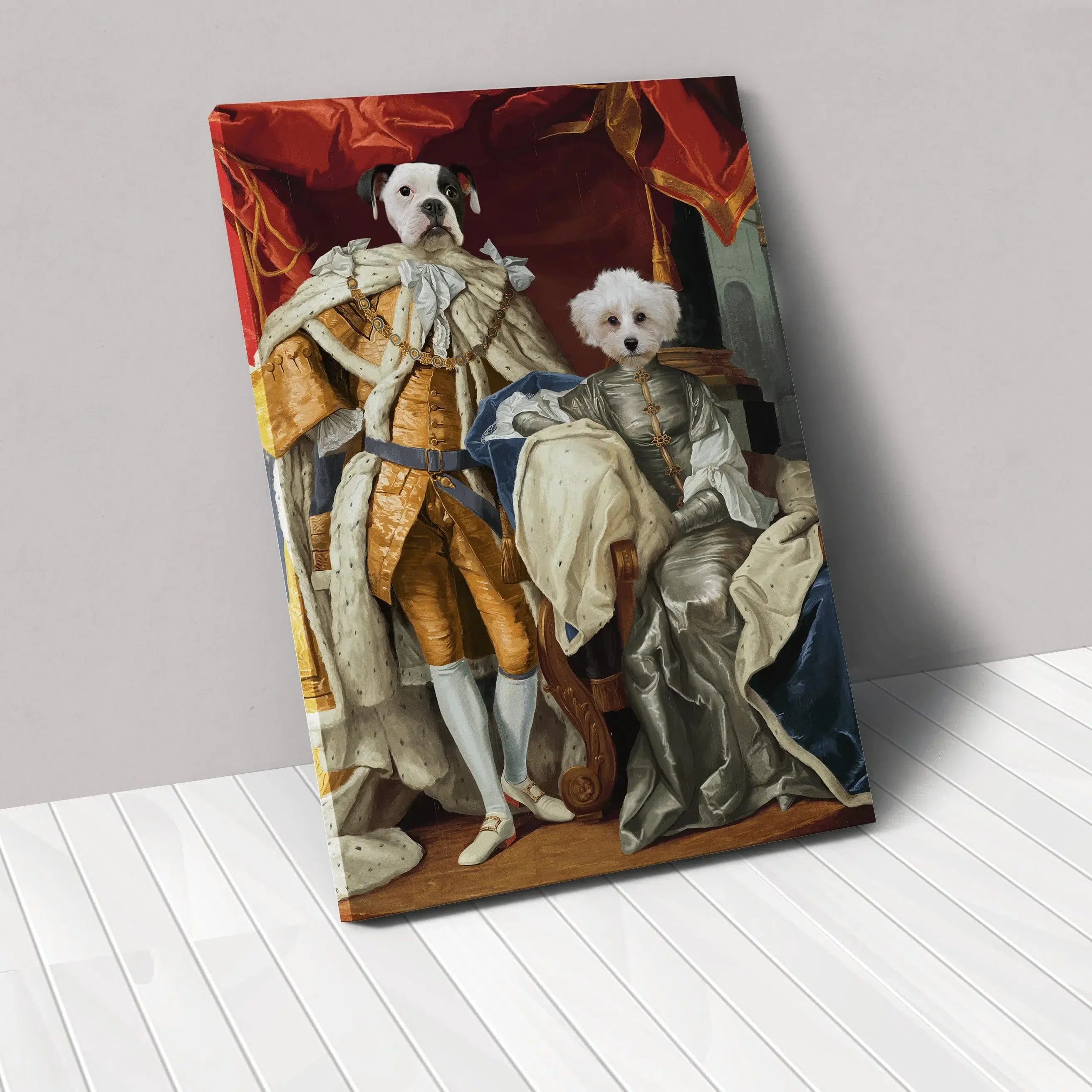 The Royal Couple - Custom Pet Canvas
