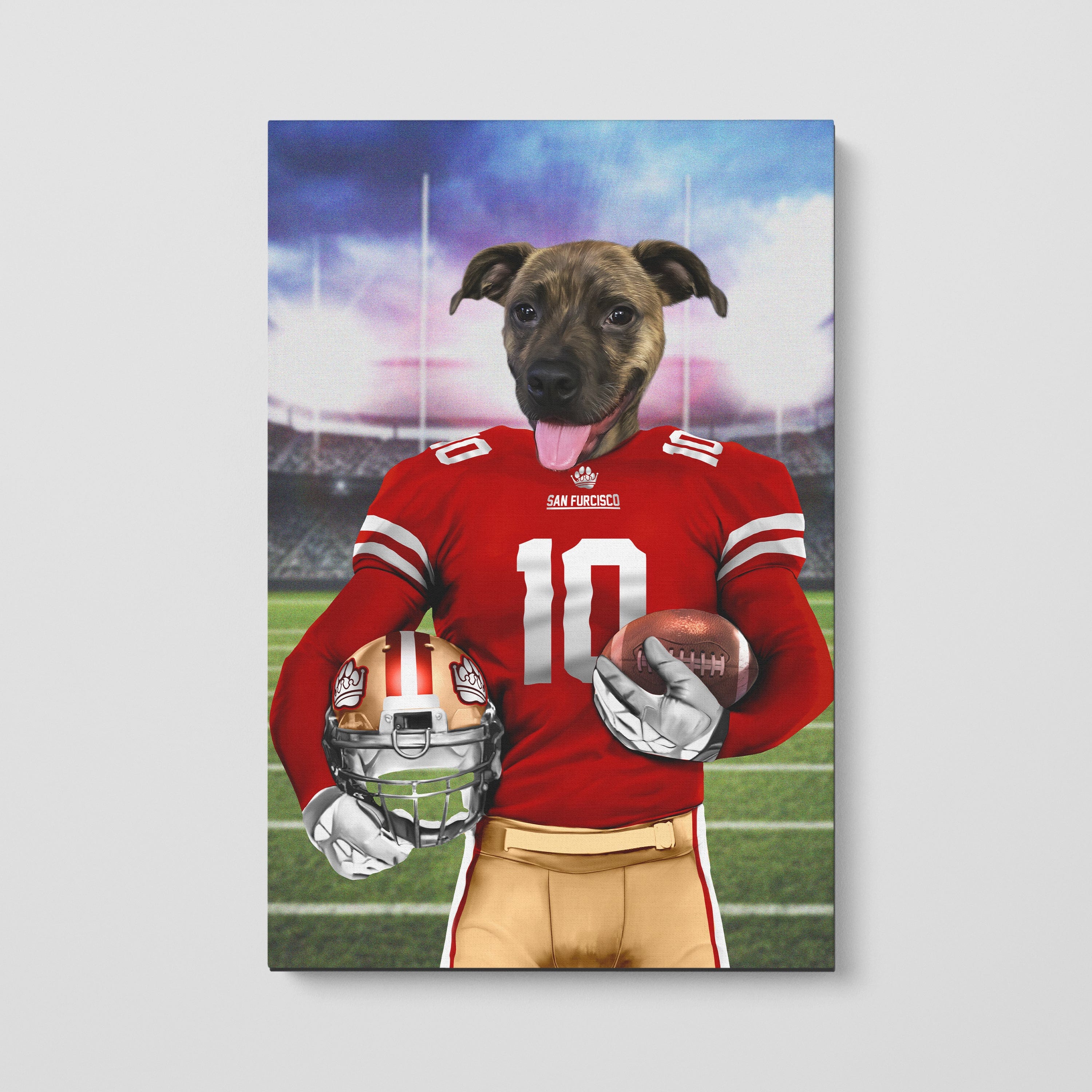 The Pawty Niners - Custom Pet Canvas