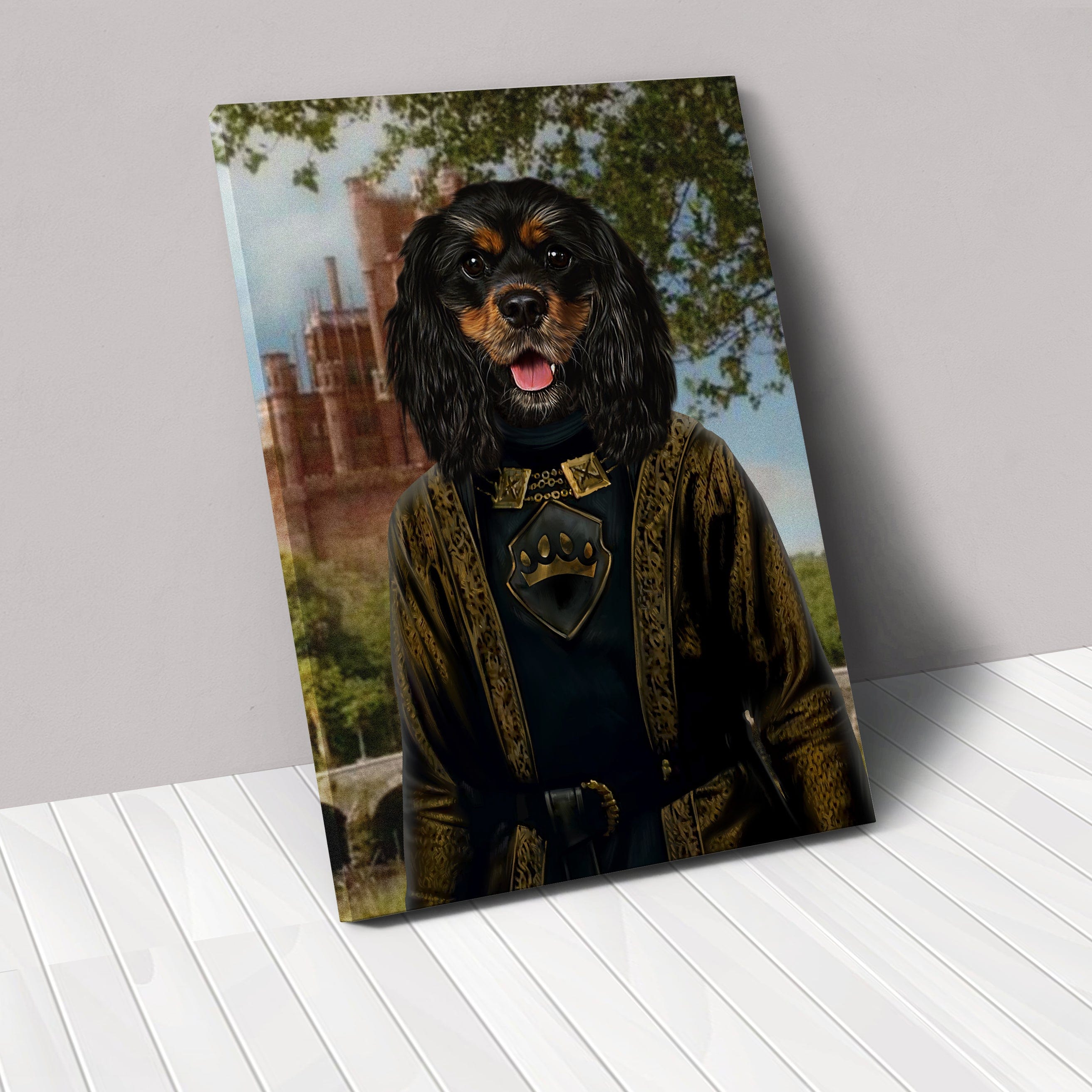 Royal and Paws - Canvas The Sea Lord - Custom Pet Canvas 8" x 10" / Castle 1