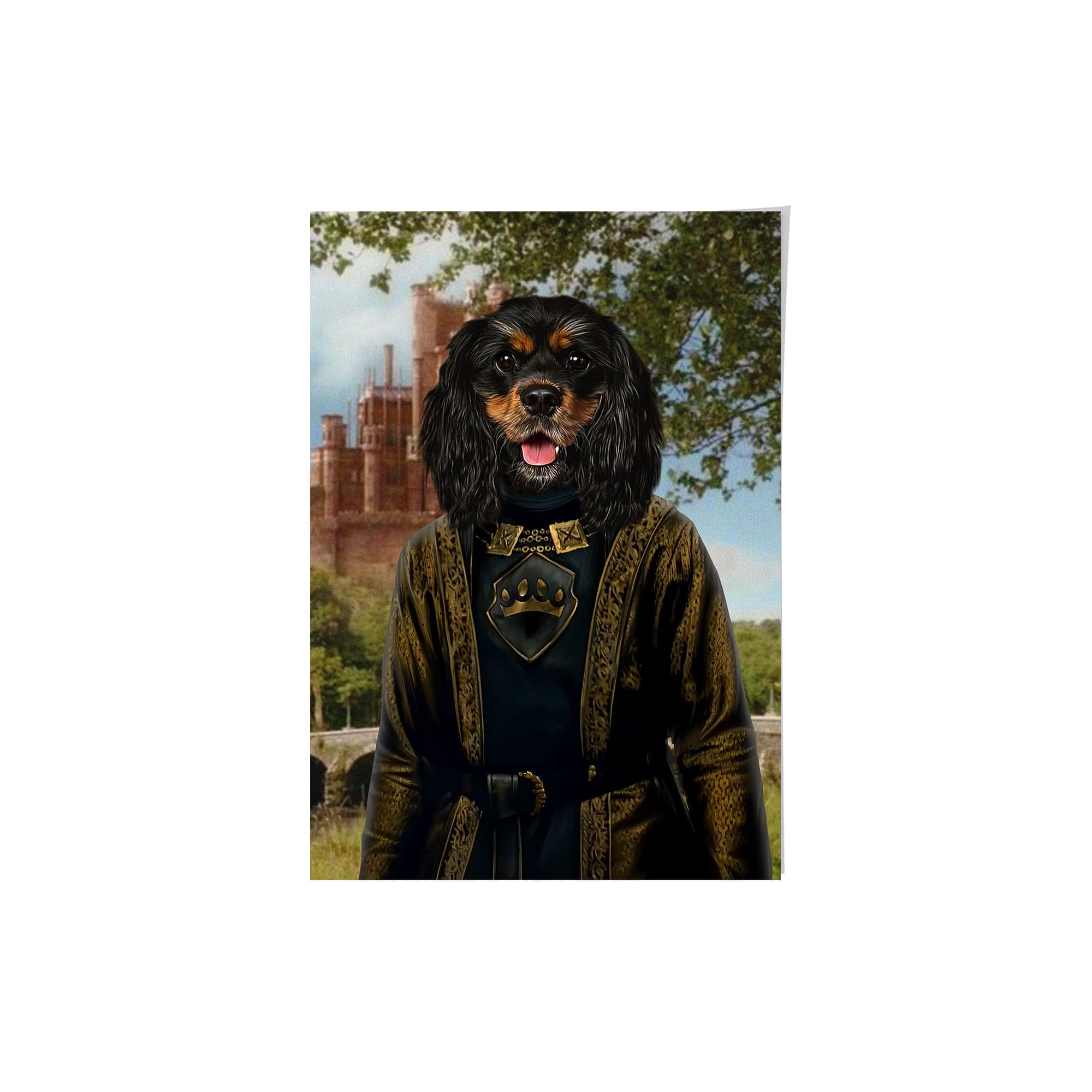 Royal and Paws - Poster The Sea Lord - Custom Pet Poster 8.3" x 11.7" / Castle 1