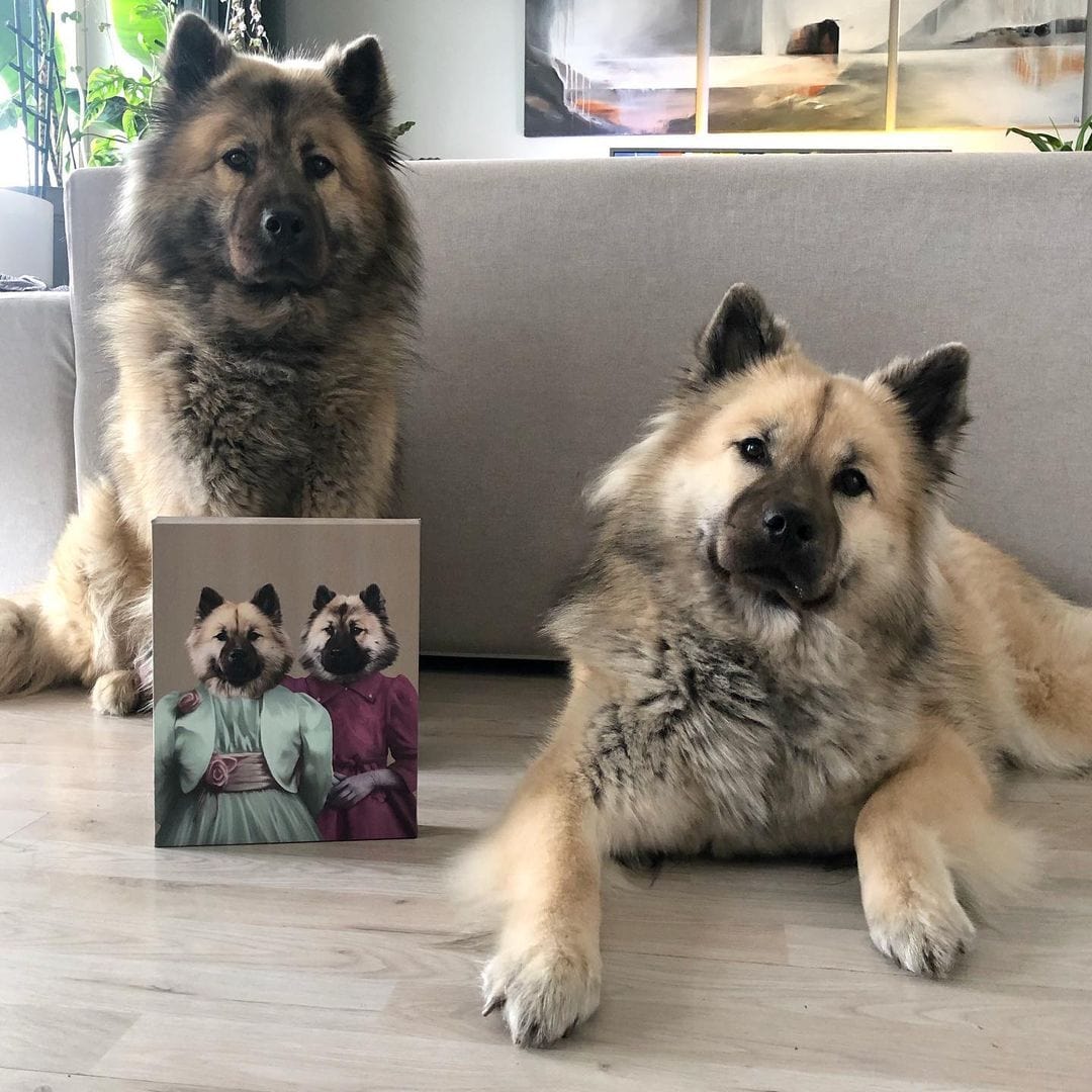 The Sisters - Custom Pet Canvas