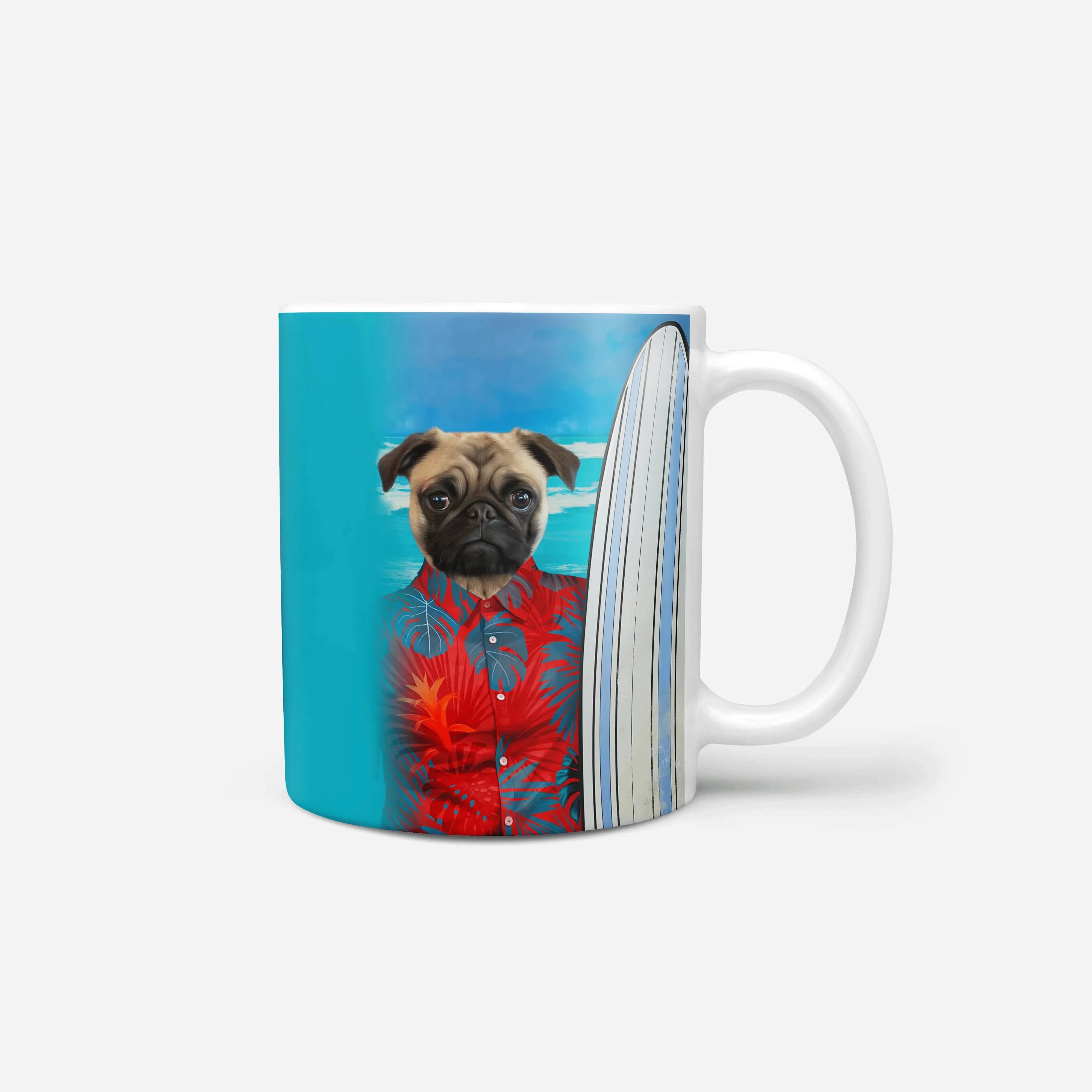 Royal and Paws - Mug The Surfer - Custom Mug 11oz / Red