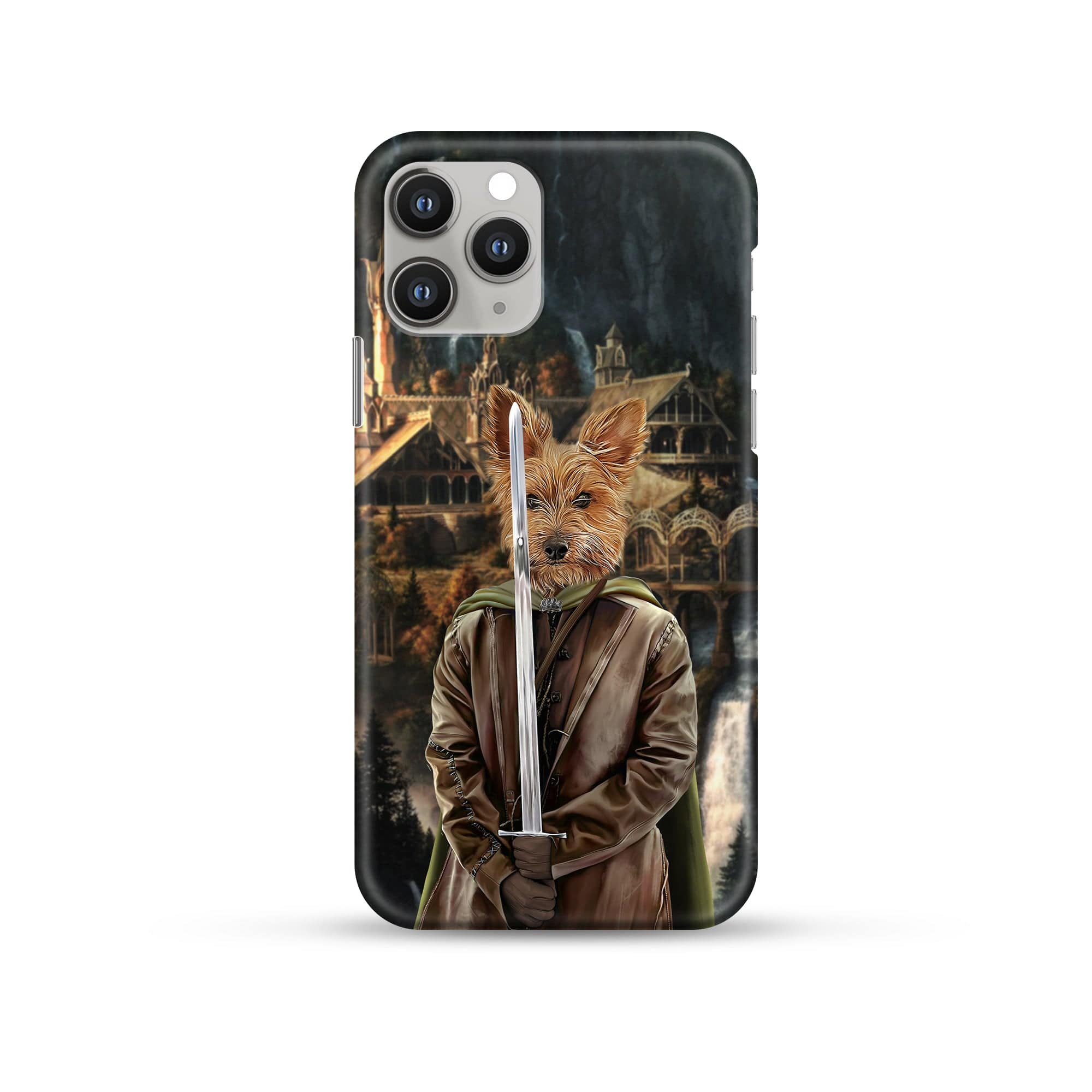 Royal and Paws - Phone Case The Swordsman - Custom Pet Phone Case iPhone 12 Pro Max / Background 3