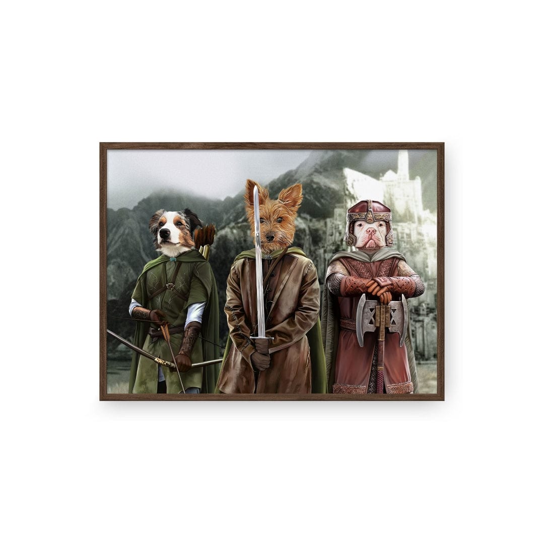 Royal and Paws - Poster The Three Pawtectors - Custom Pet Poster